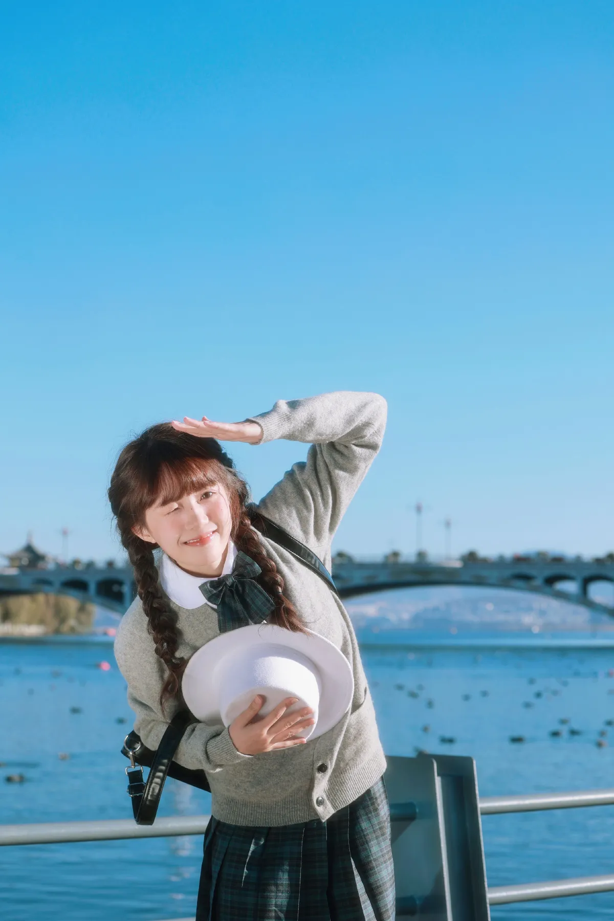 自带氛围感的jk制服写真4