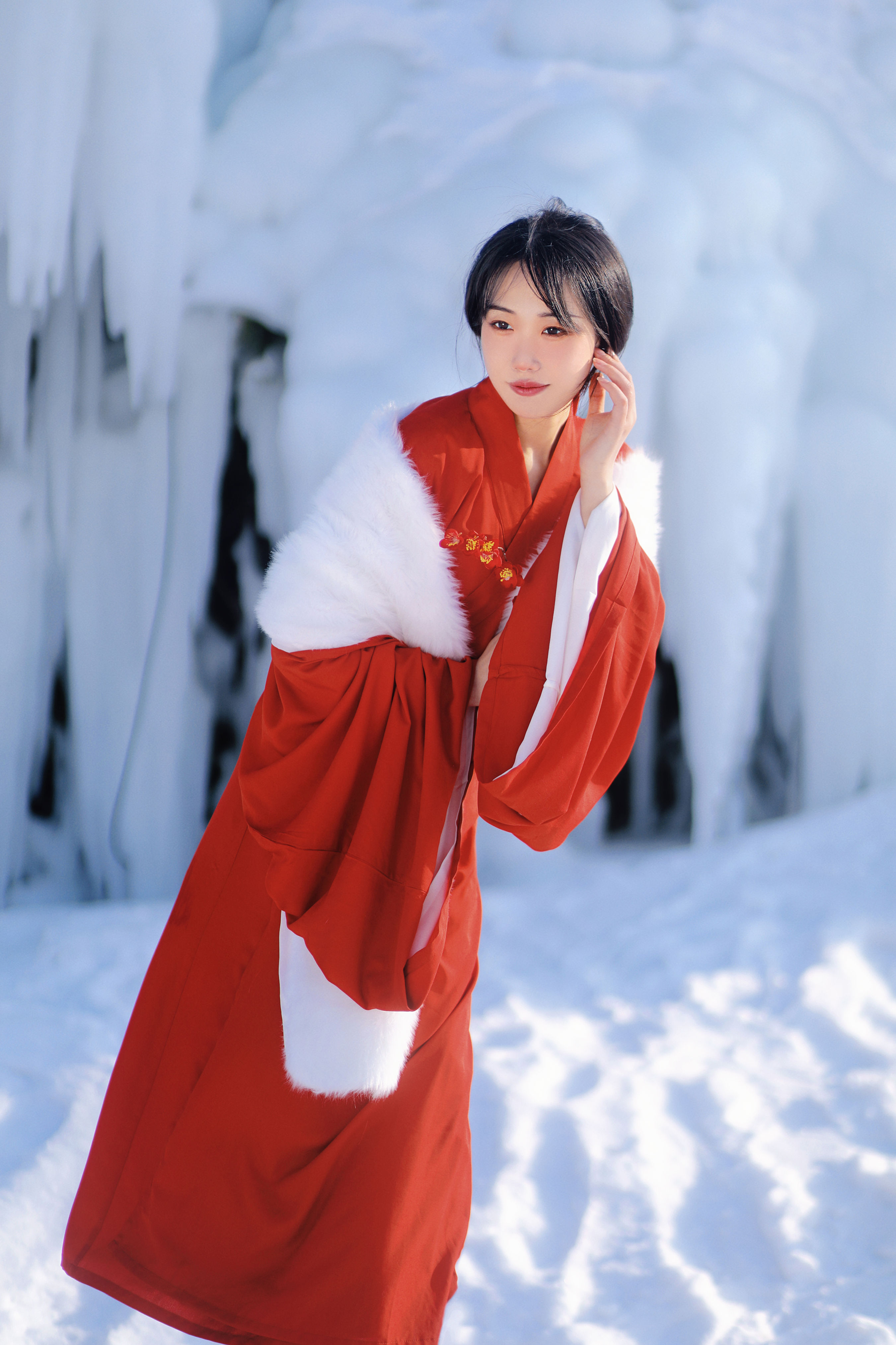 红梅白雪知