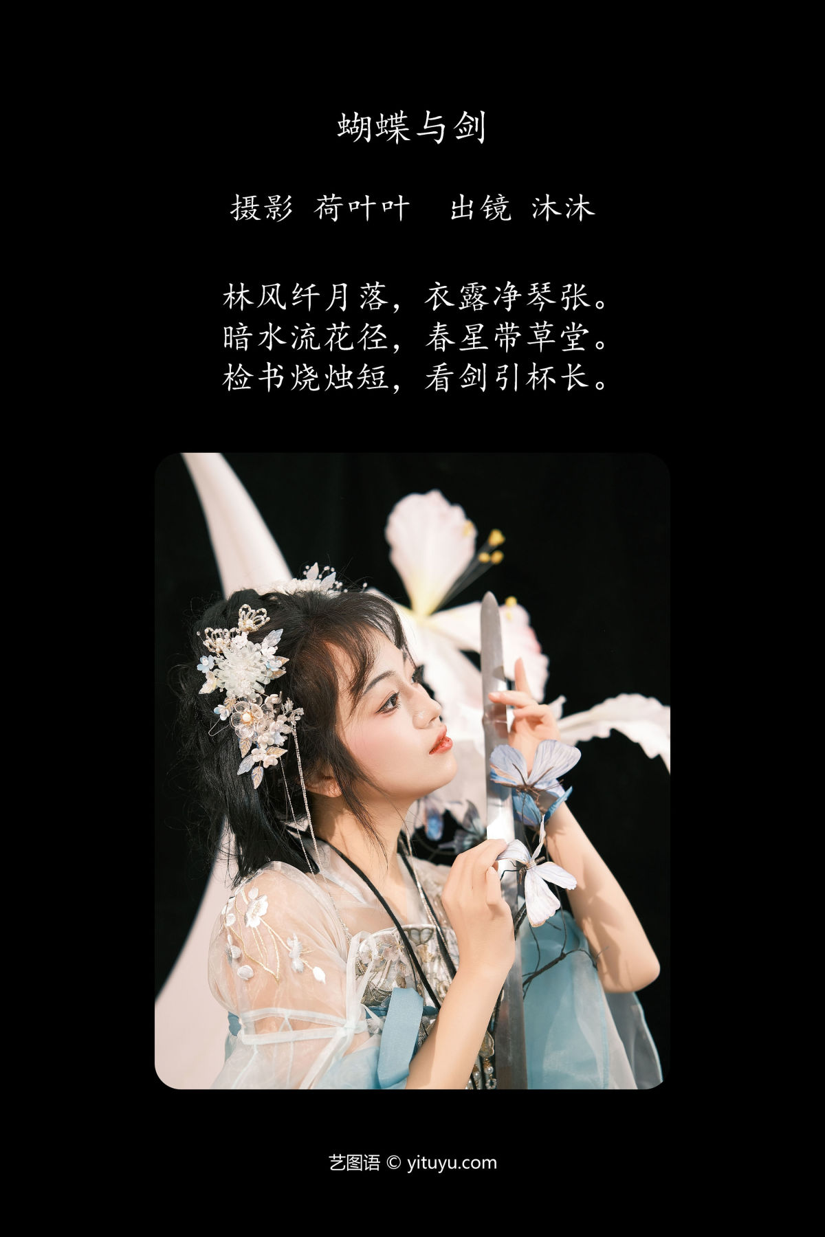 荷叶叶_沐沐Mumu《蝴蝶与剑》美图作品图片2