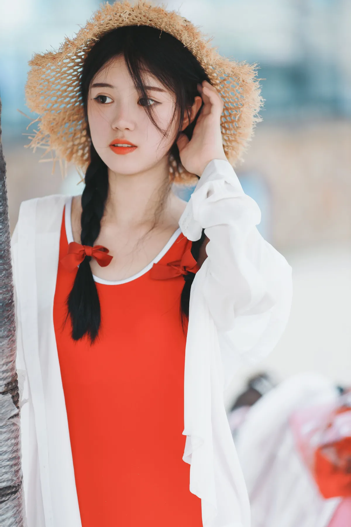 沙滩少女
