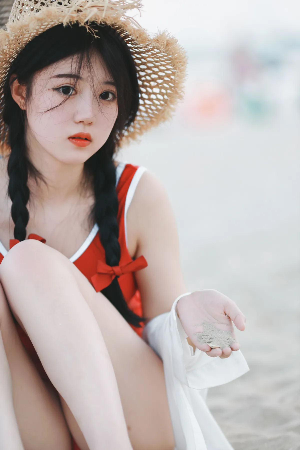 沙滩少女