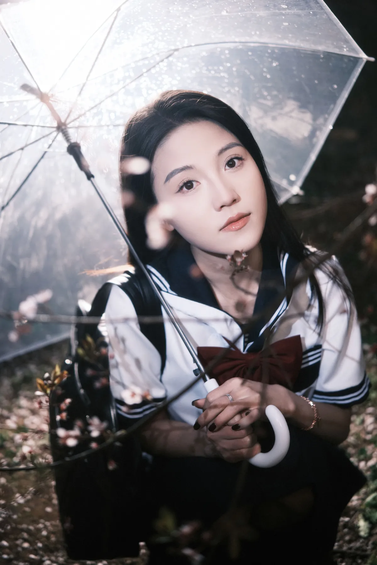 武庚_妍妍《jk夜景》美图作品图片4