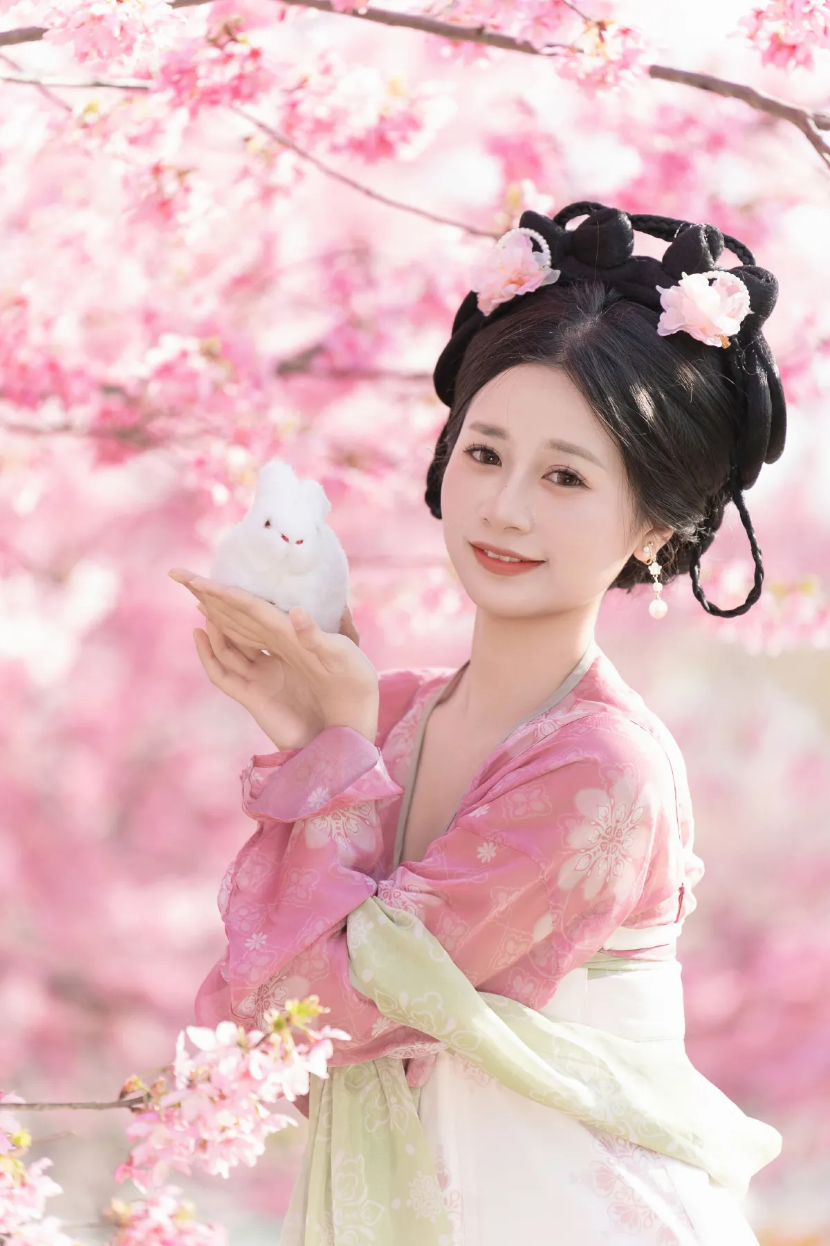 西夏_舒舒酱《樱花汉服》美图作品图片3