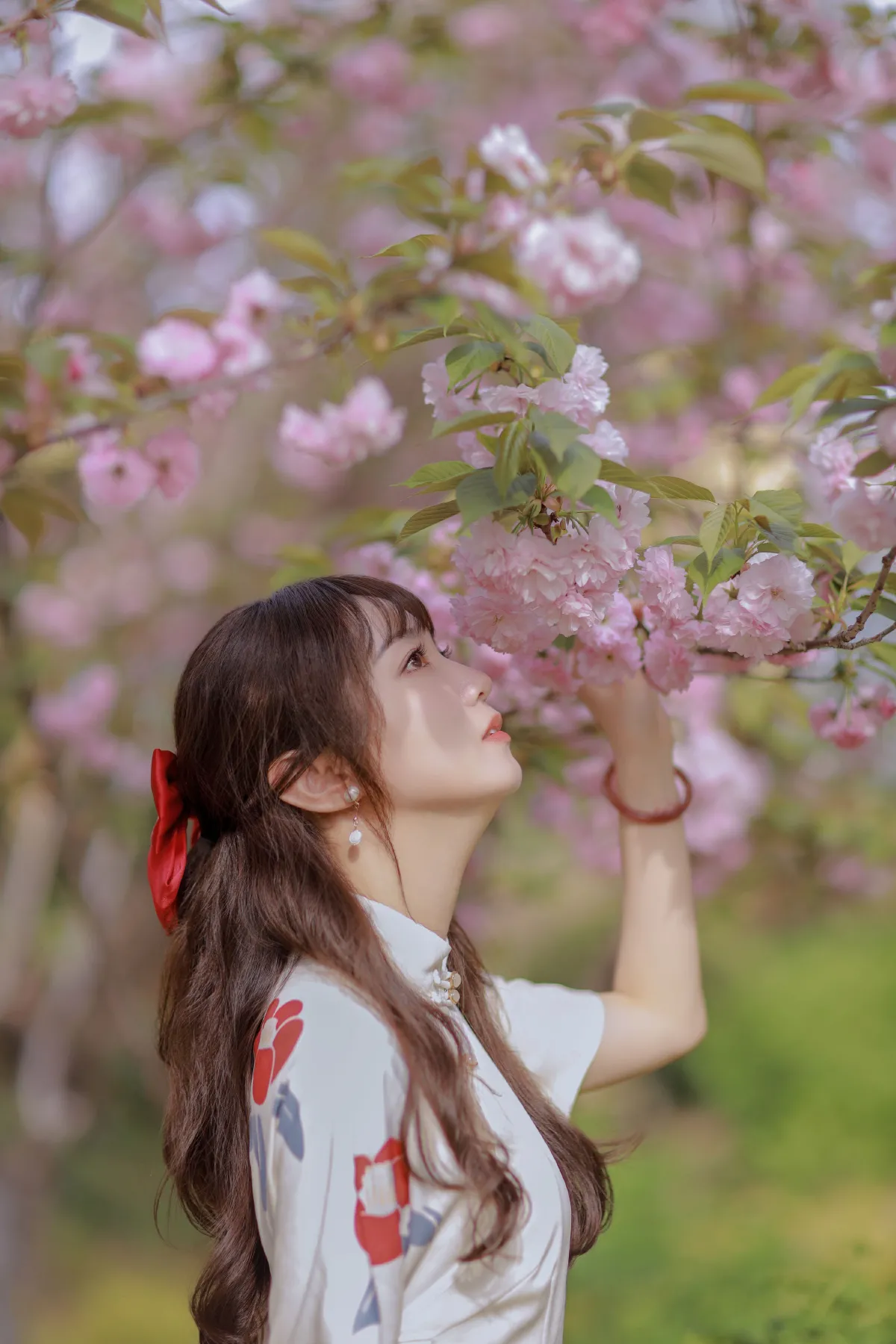 芥茉_杉杉《花季旗袍》美图作品图片4