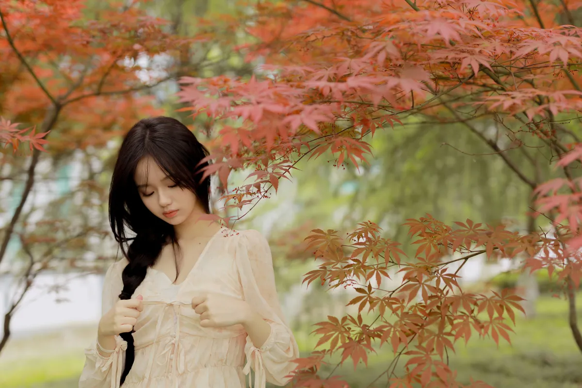 芥茉_十元《枫叶奇境》美图作品图片5