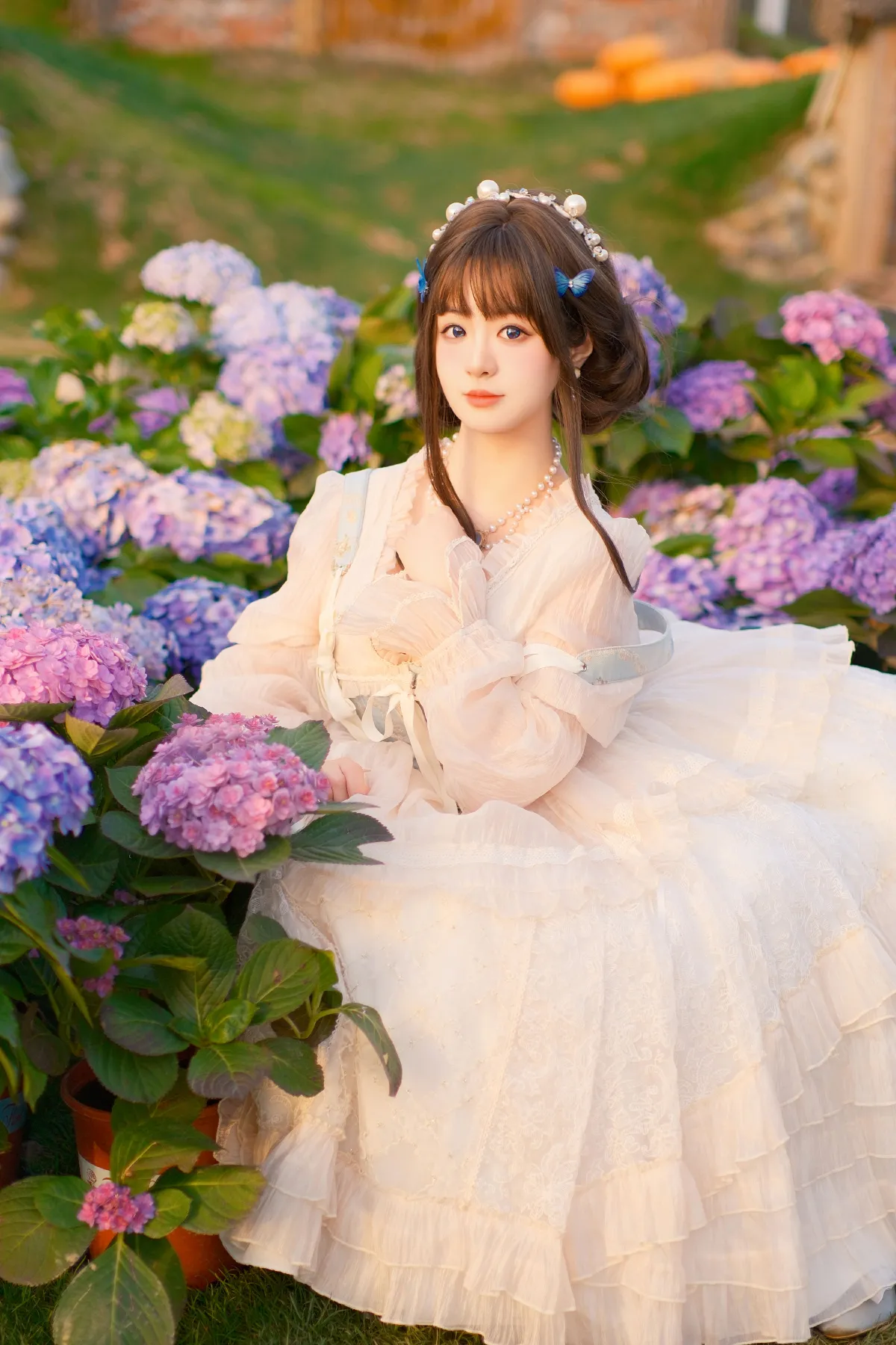 荷叶叶_不可爱的禾禾喵《油画少女》美图作品图片1