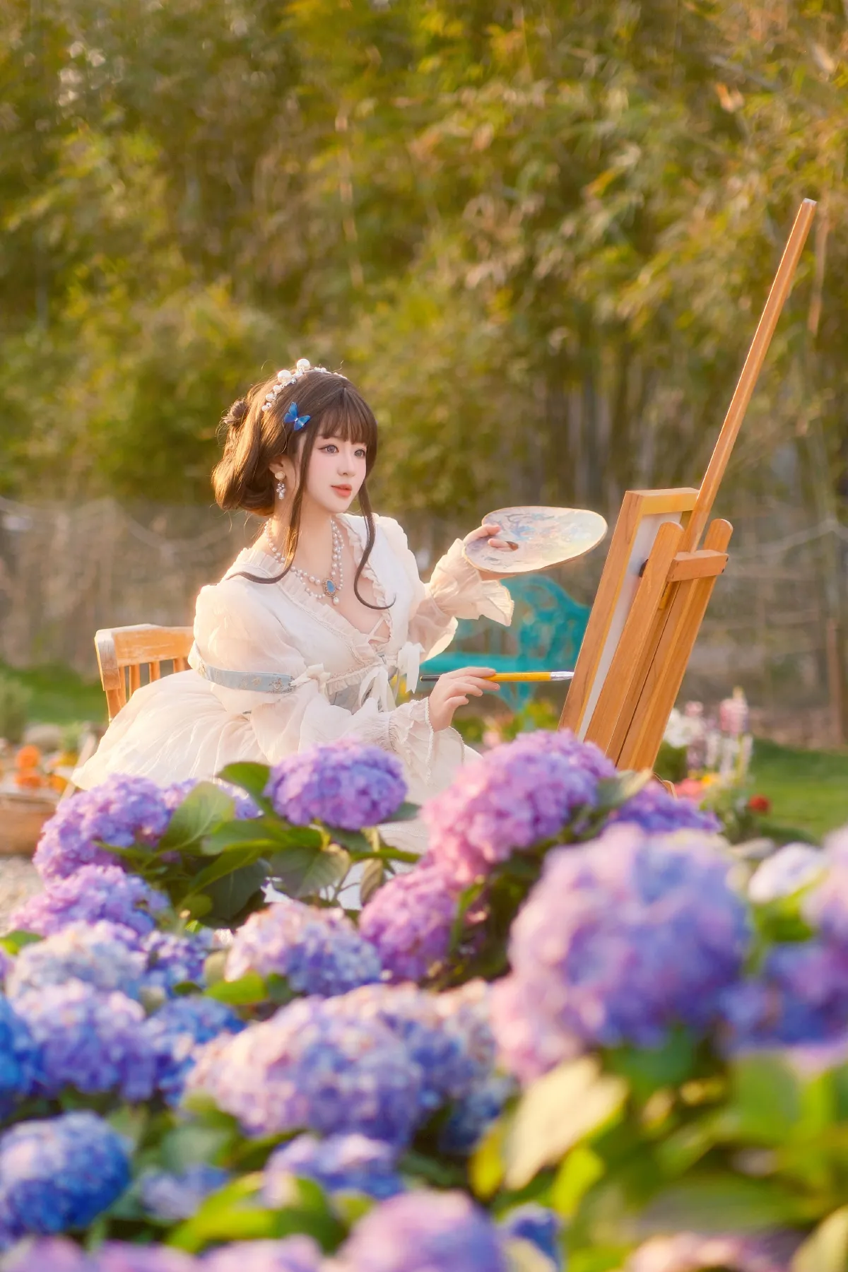 油画少女