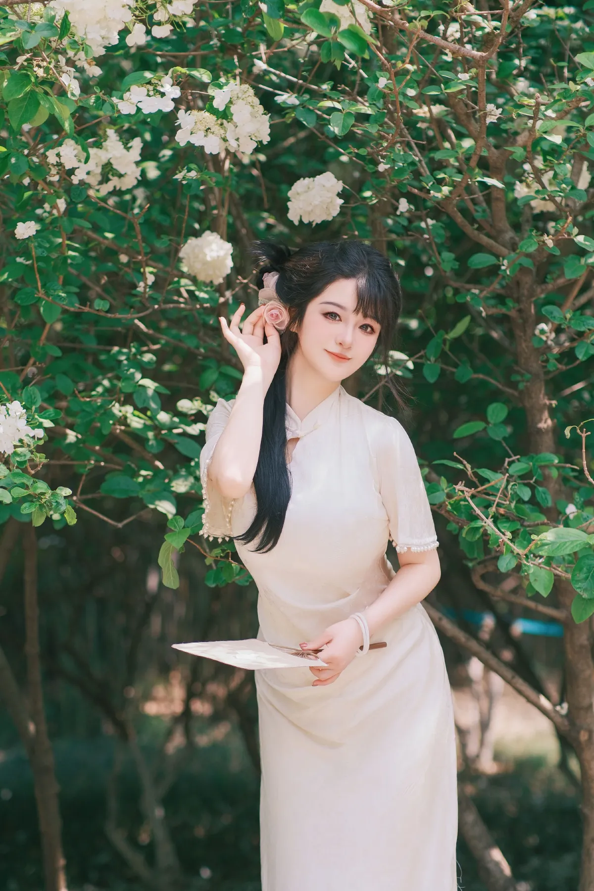 花落白