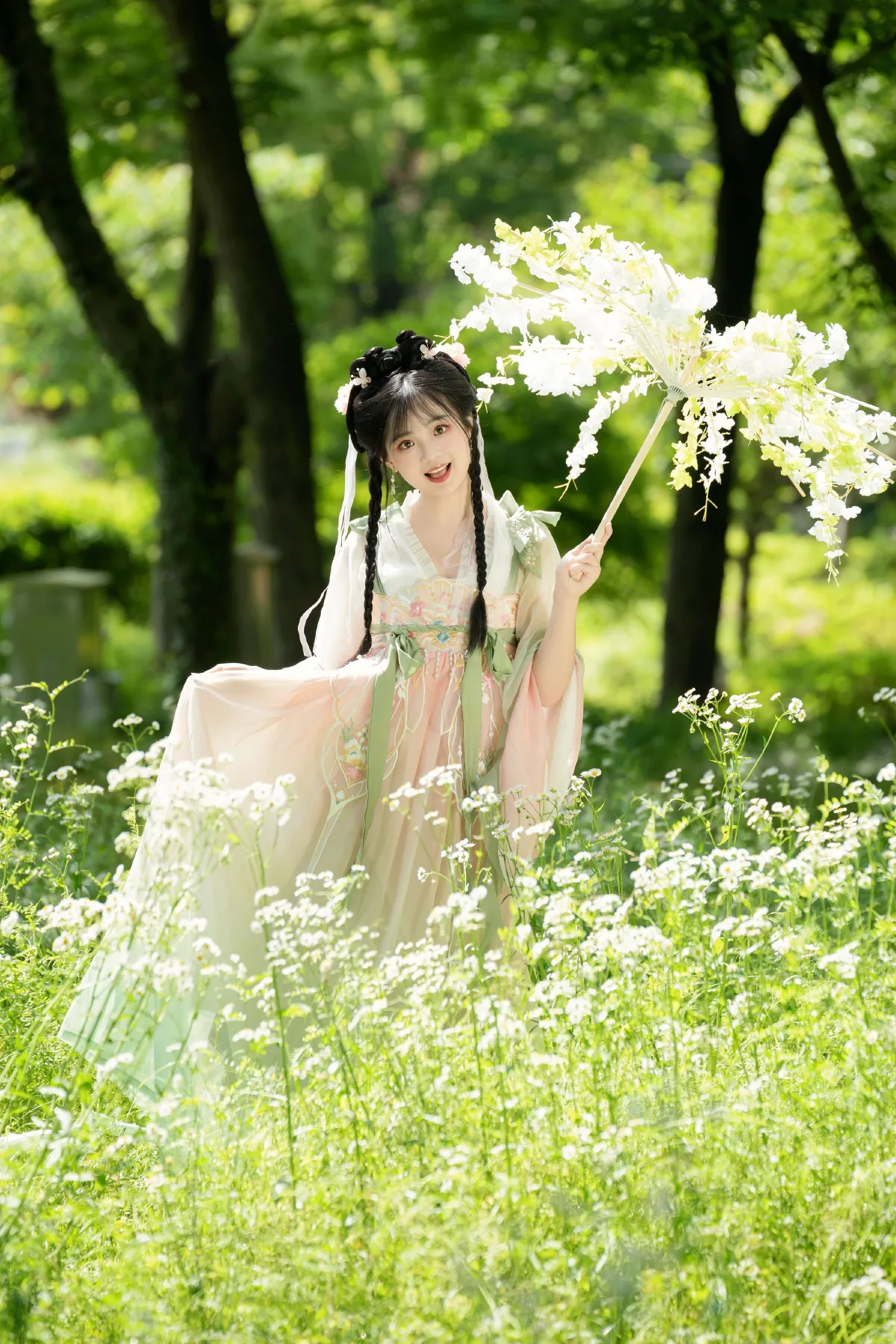 穿汉服去赏花1