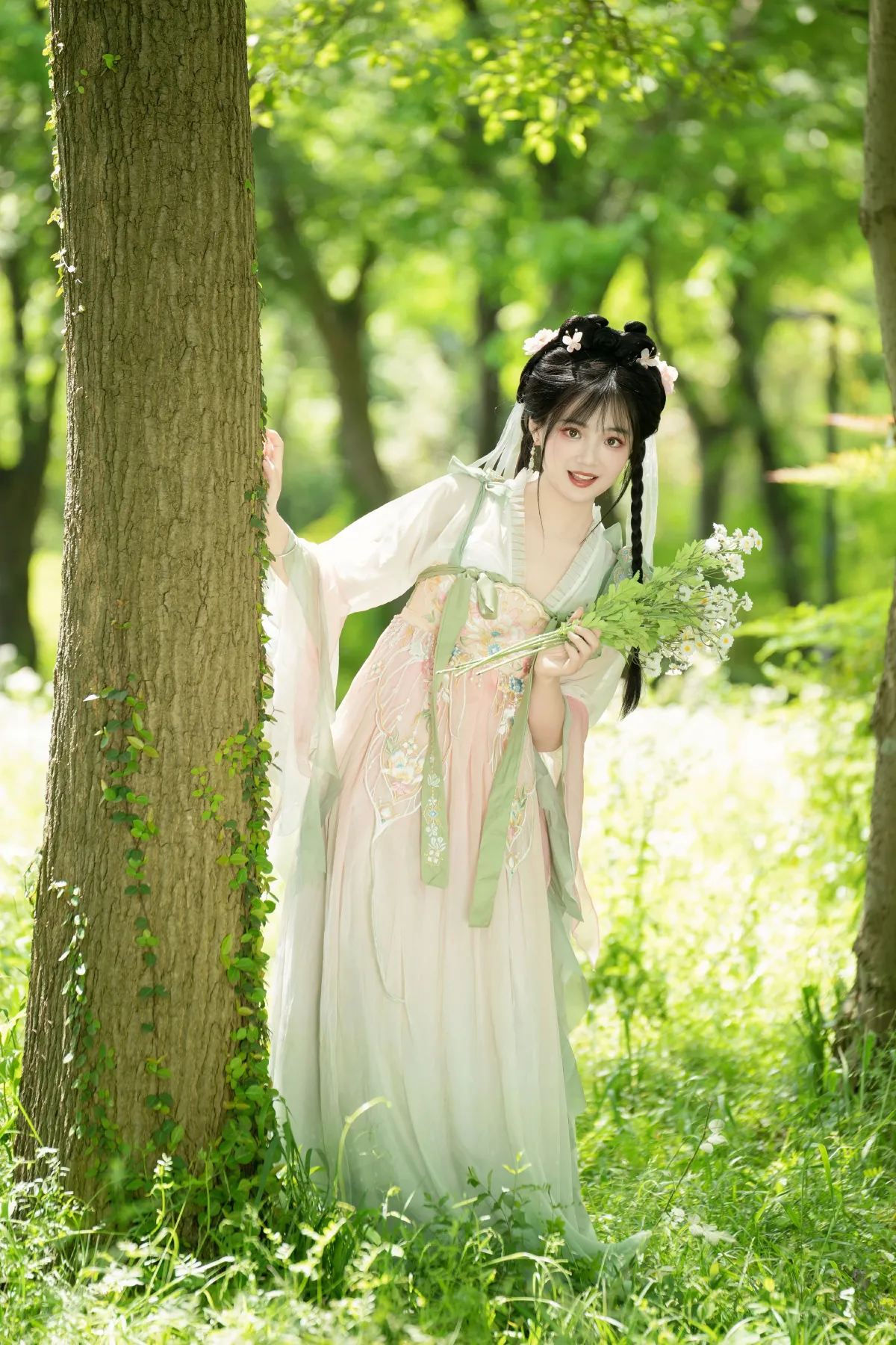 穿汉服去赏花5
