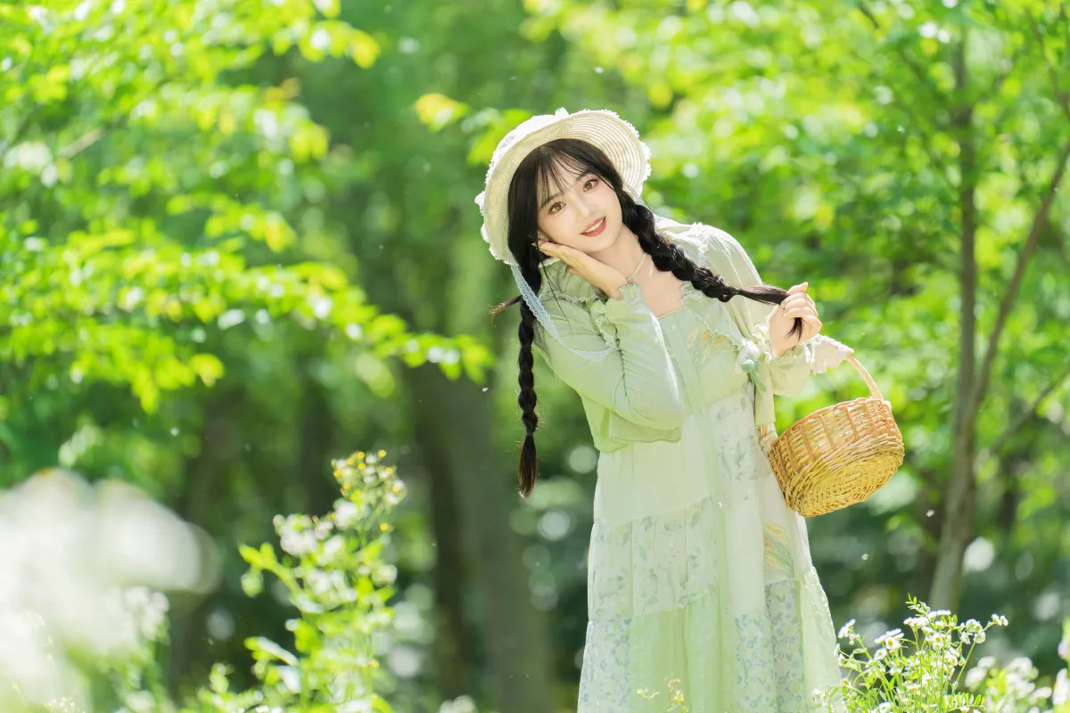 西夏_小欧O《春日绿》美图作品图片5