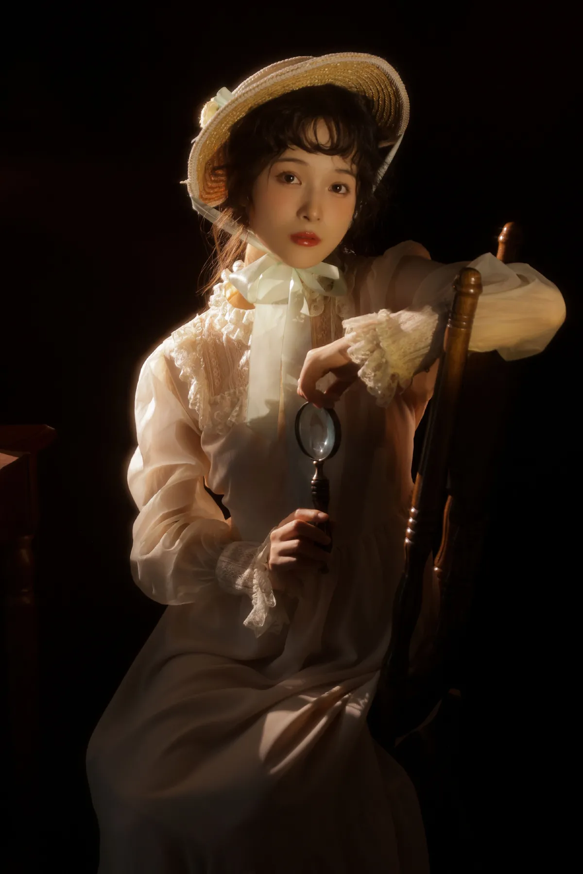 油画少女
