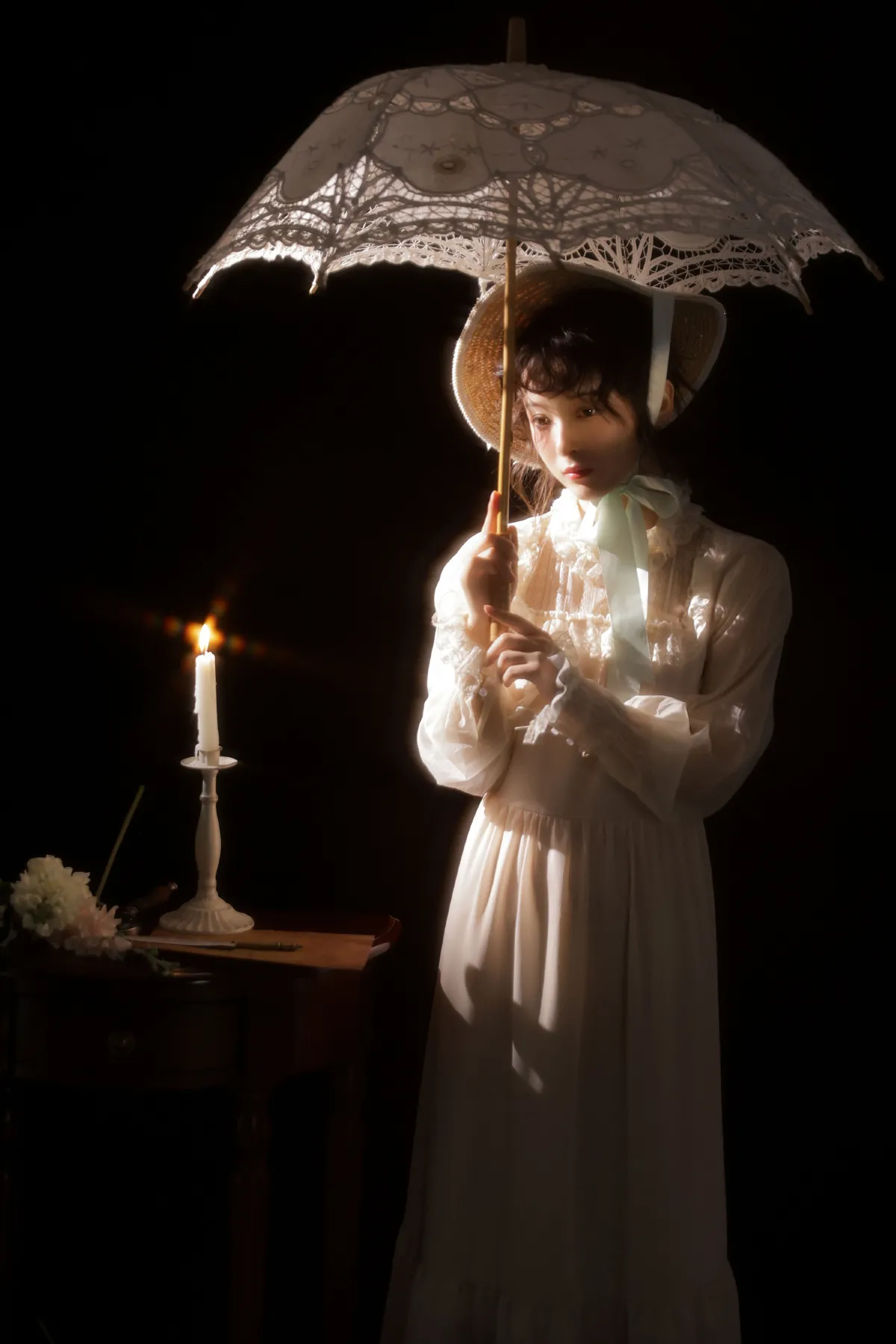 油画少女