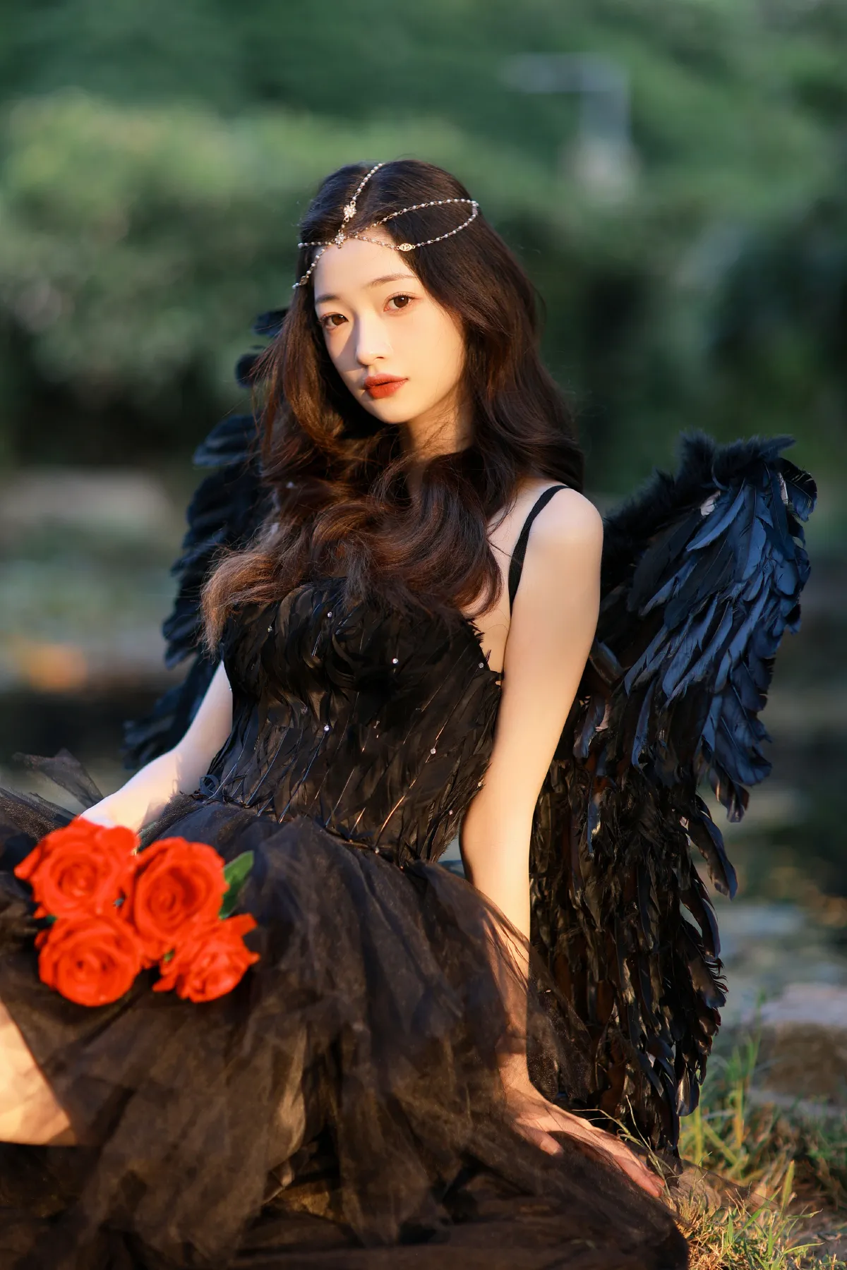李稚明_小呆同学《黑天使》美图作品图片4