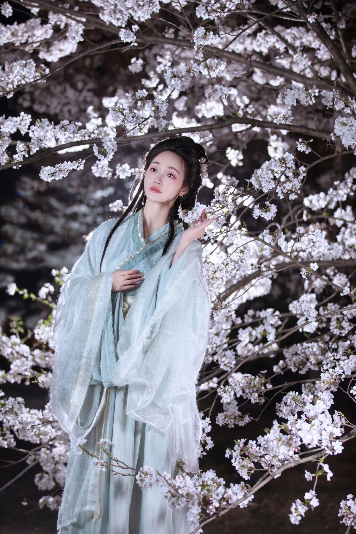 米木兮_凌子兮《夜樱》美图作品图片3