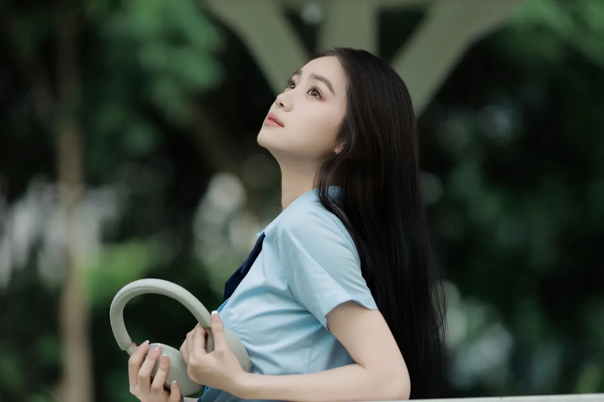 夏日校服裙摆