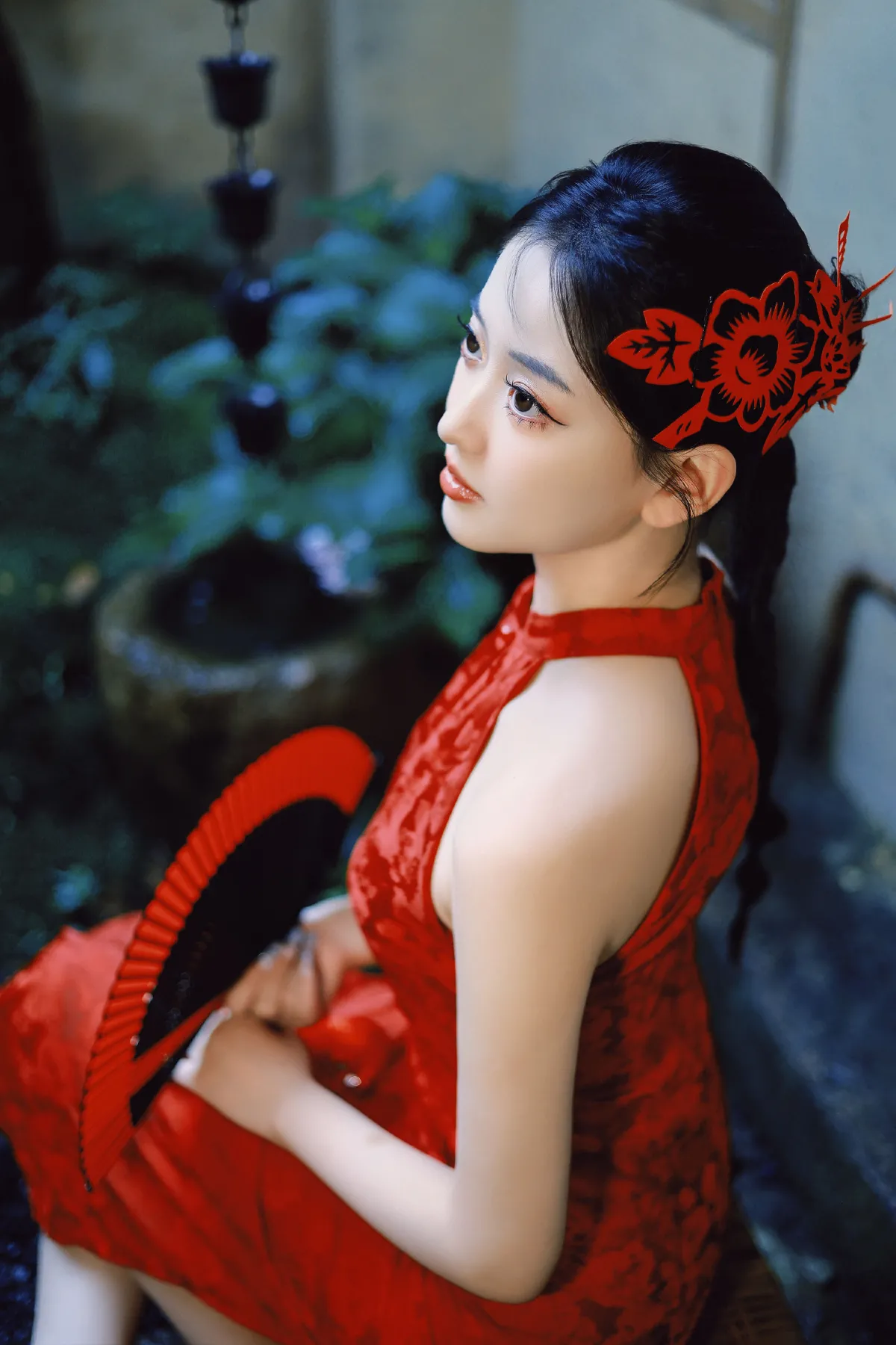 剪纸新中式旗袍1