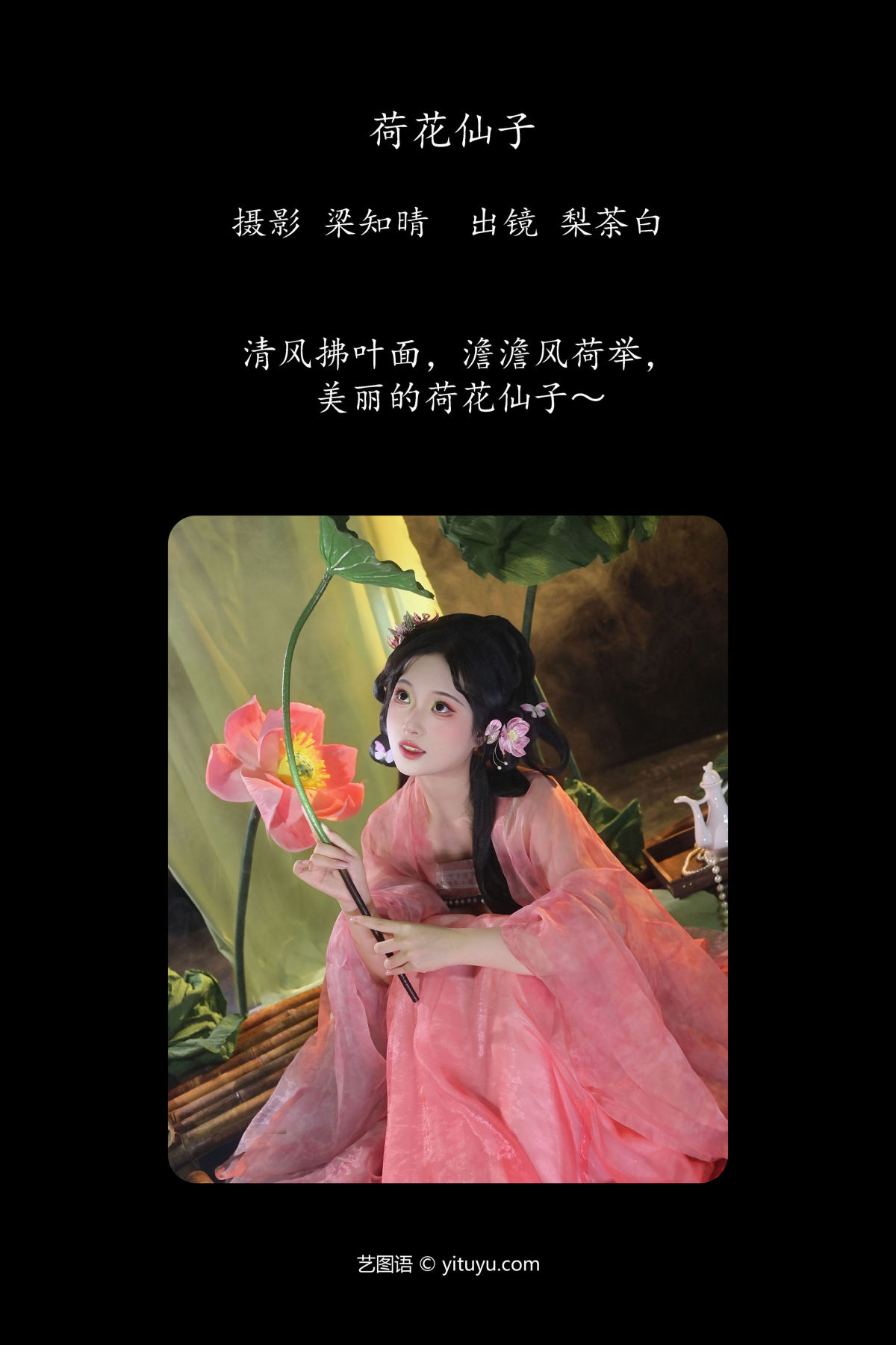 梁知晴_梨荼白《荷花仙子》美图作品图片2