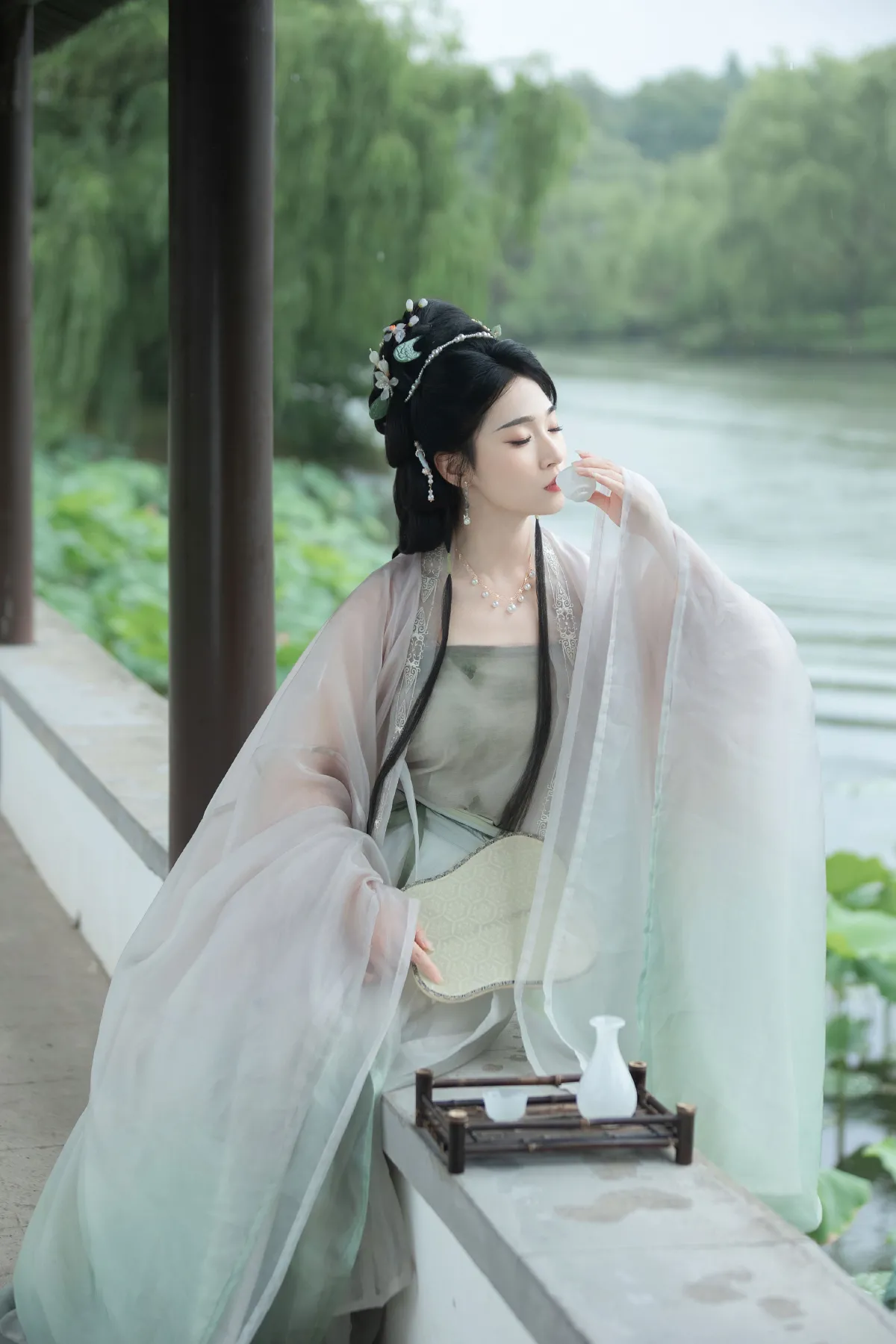 梅雨赏荷