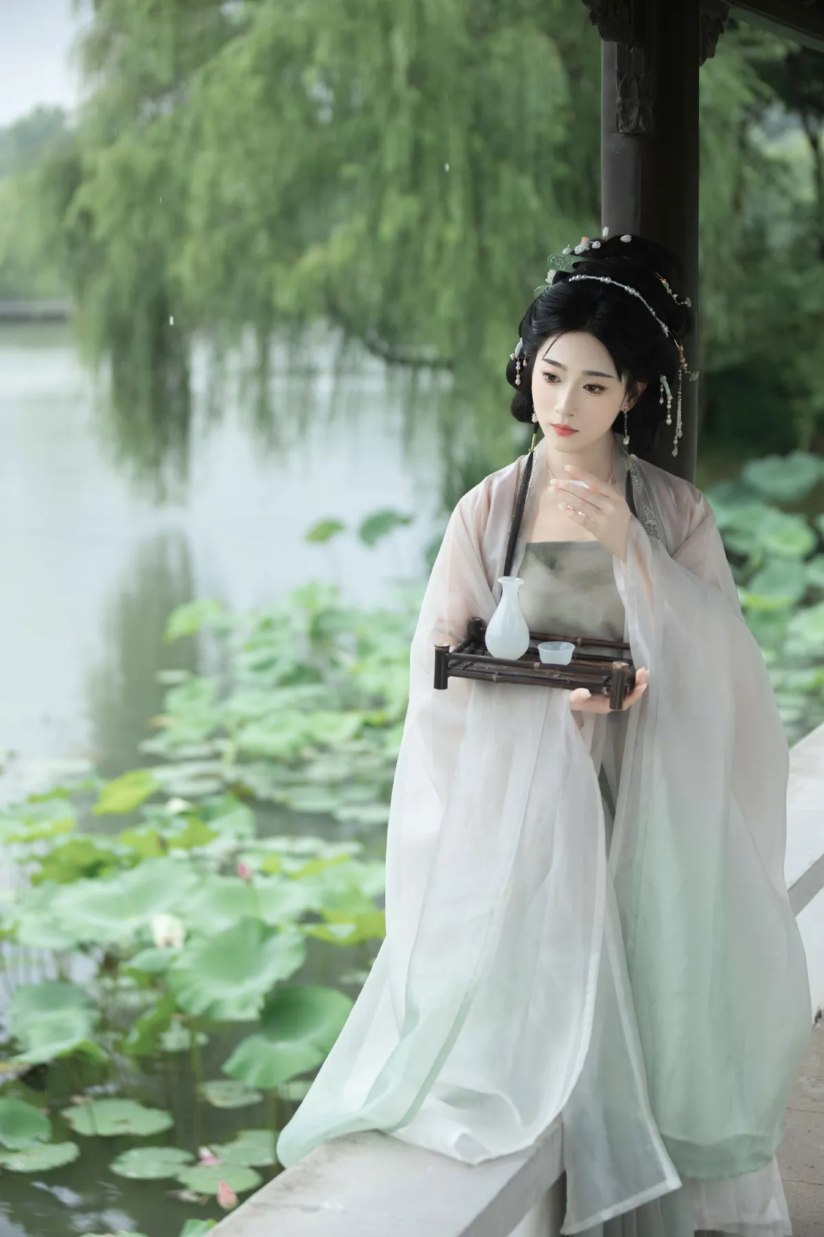 梅雨赏荷