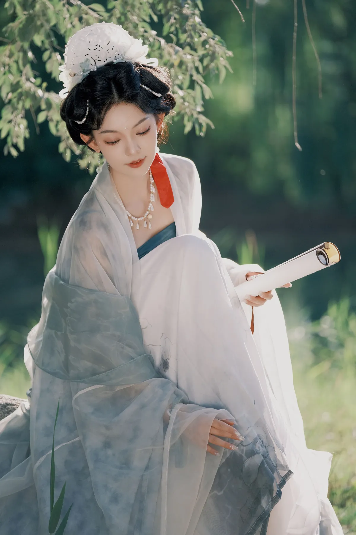 鸦青_秋咪睡大觉《夏荷》美图作品图片3