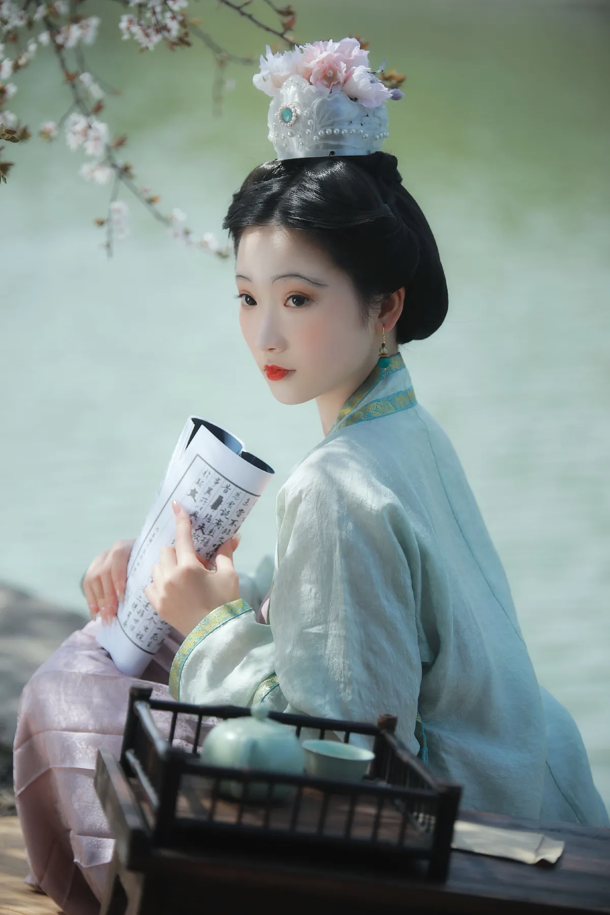 子瞬_椿鱼《紫叶李》美图作品图片4
