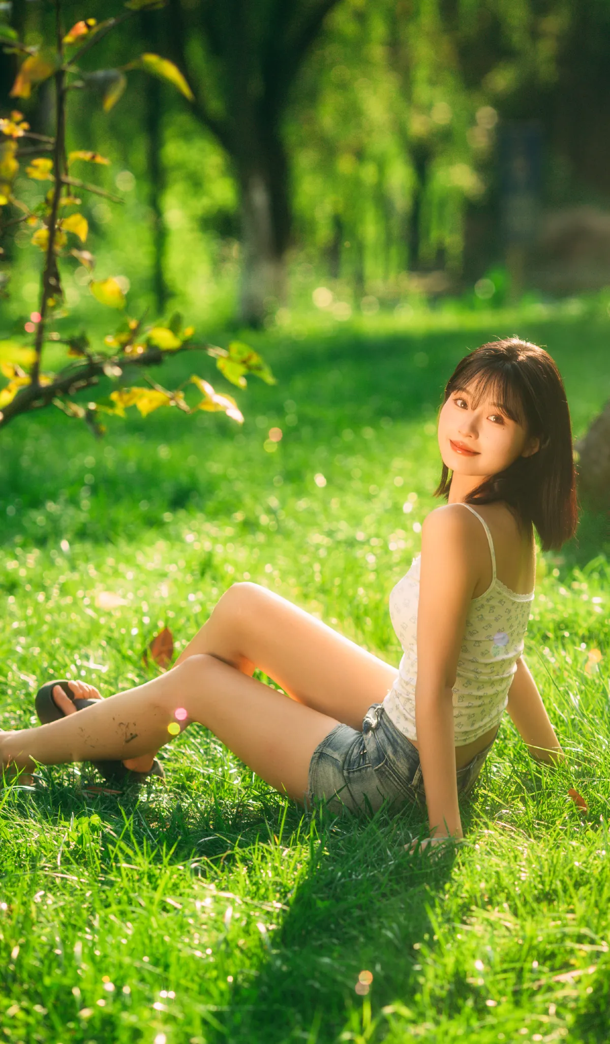 悬浮夏日里的彩色泡泡