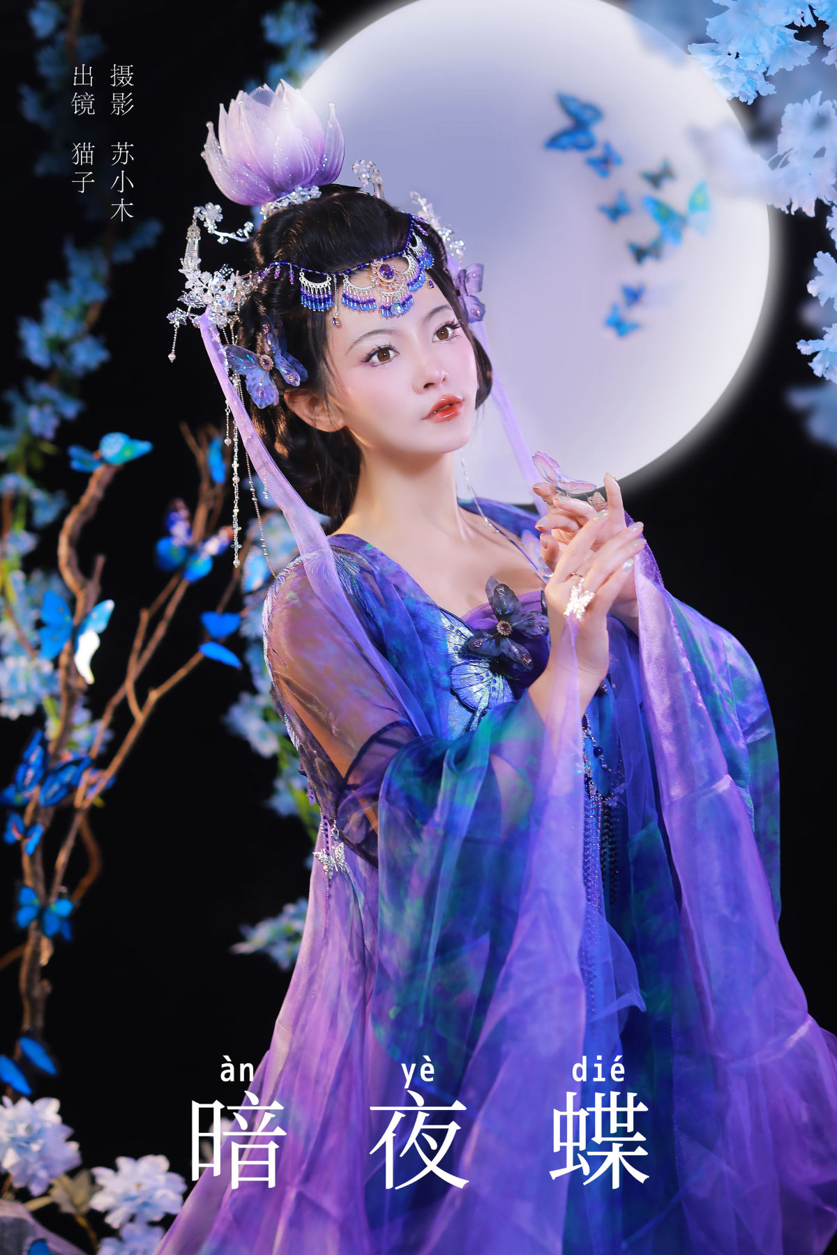 苏小木_猫子子《暗夜蝶》美图作品图片1