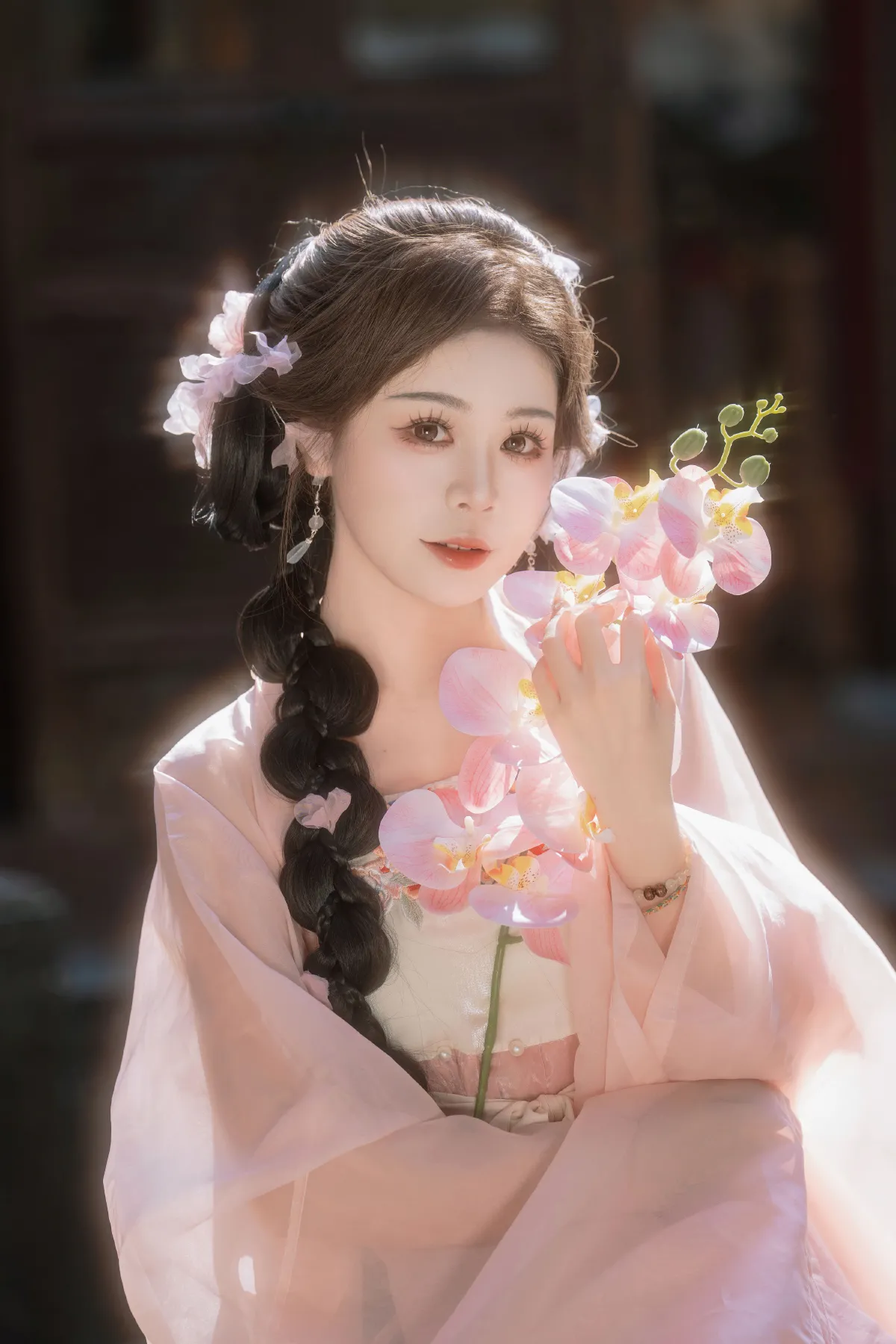 西夏_泡芙小方《粉色温婉》美图作品图片2
