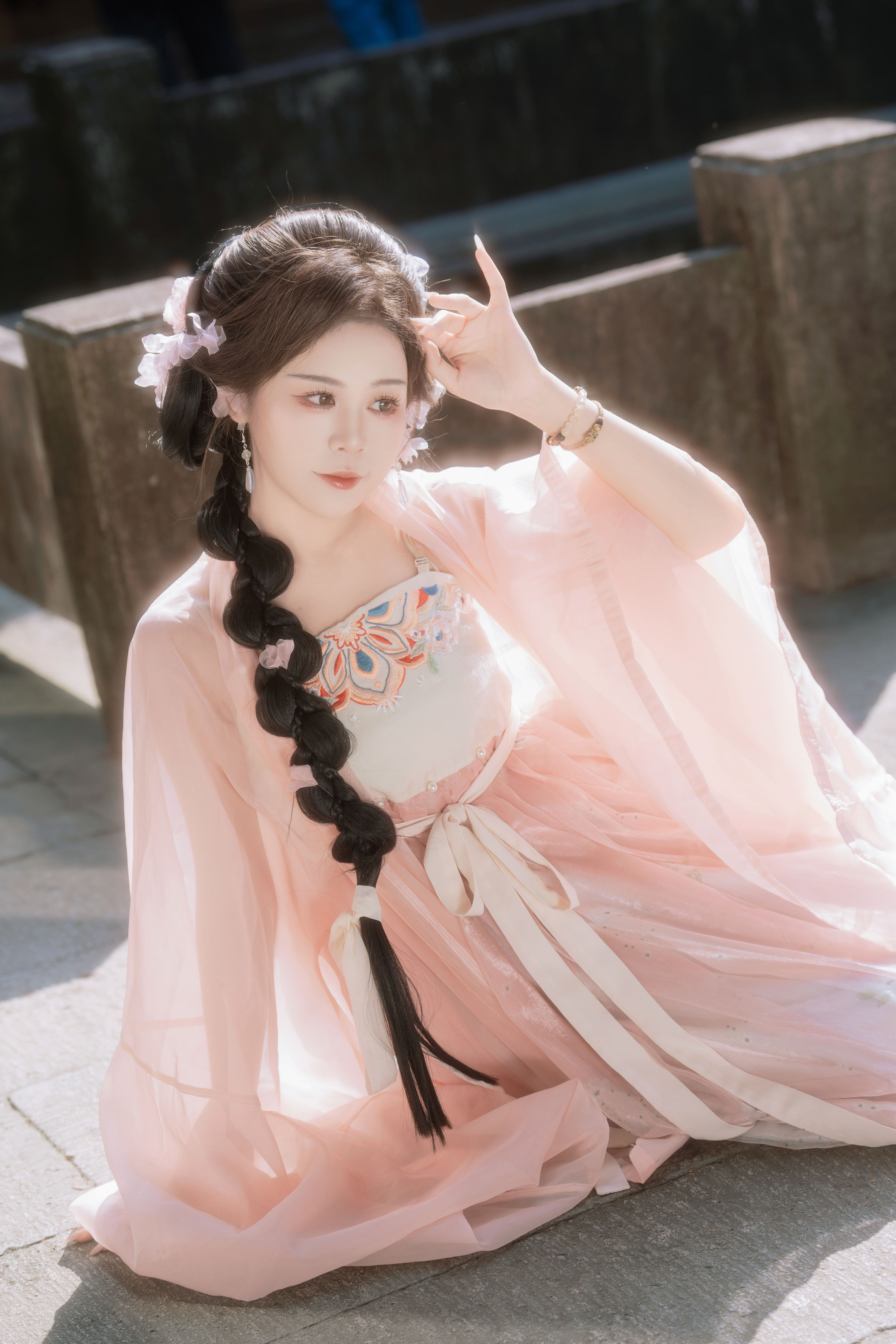 西夏_泡芙小方《粉色温婉》美图作品图片3