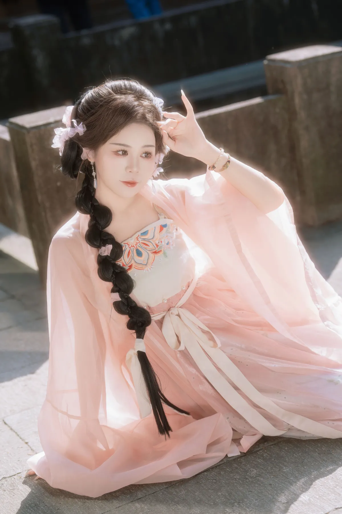 西夏_泡芙小方《粉色温婉》美图作品图片3