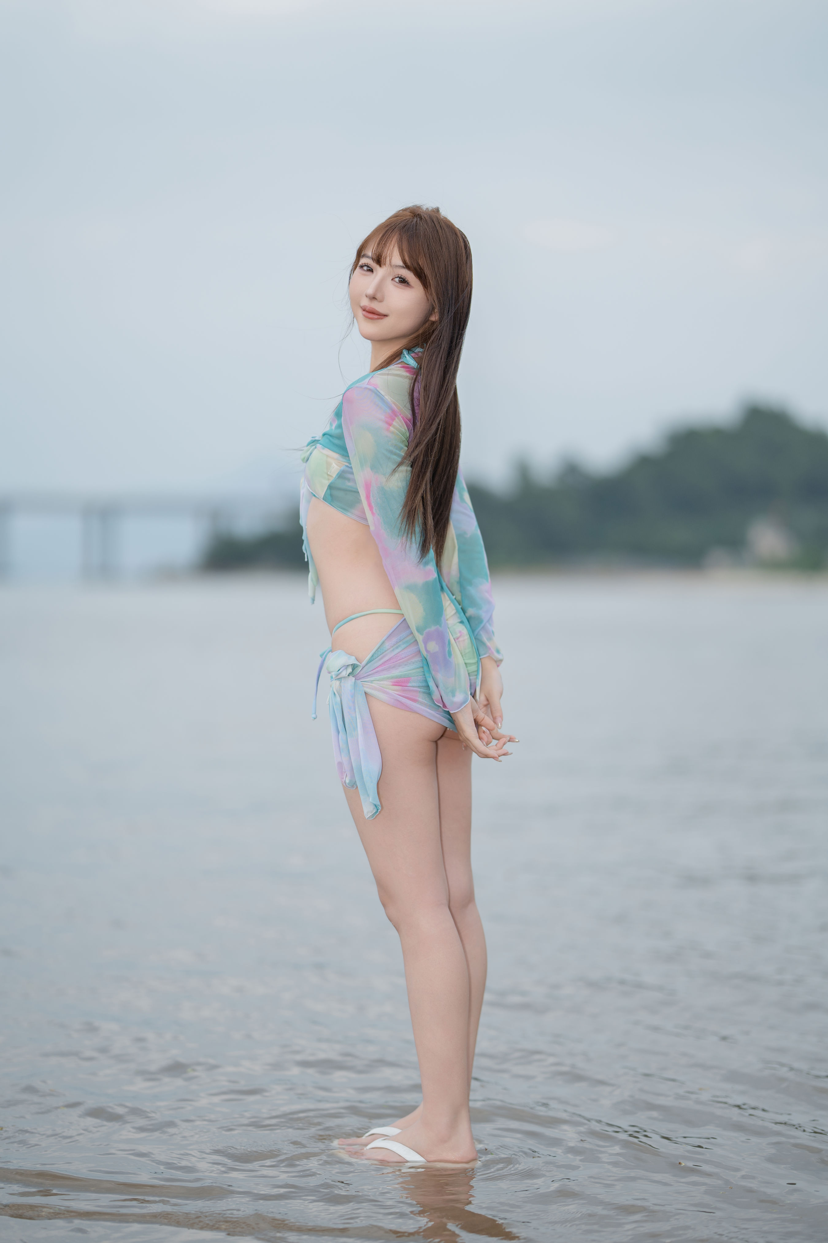 吹海边的风