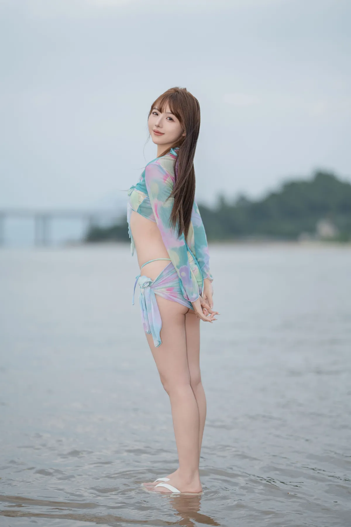 吹海边的风