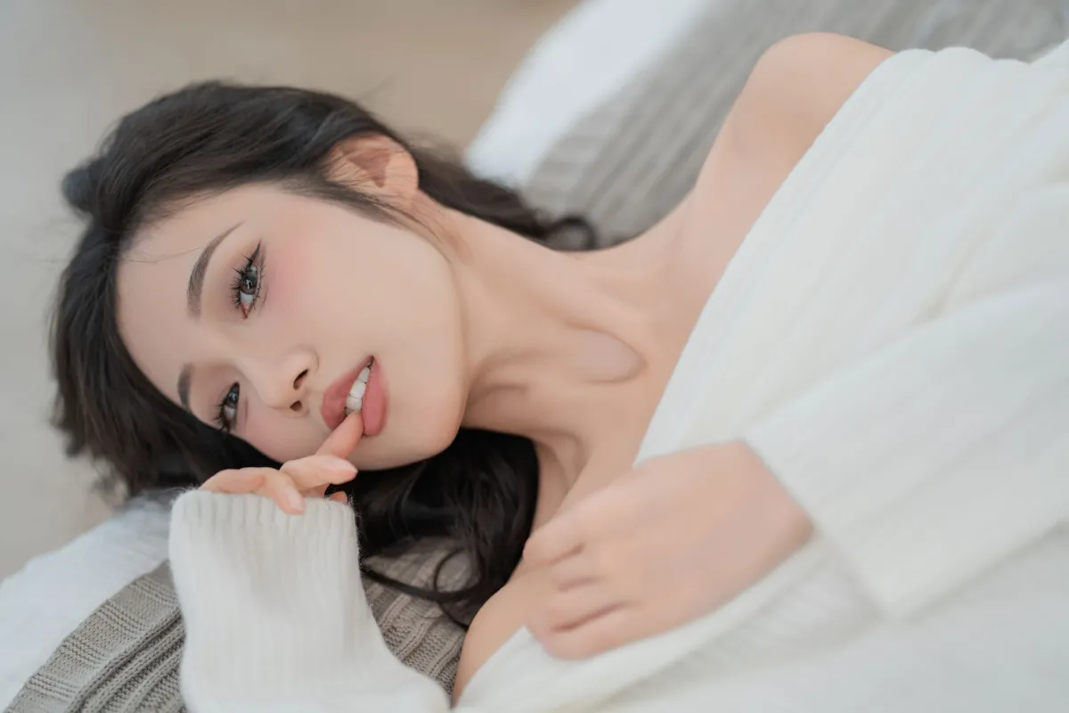 白色毛衣5