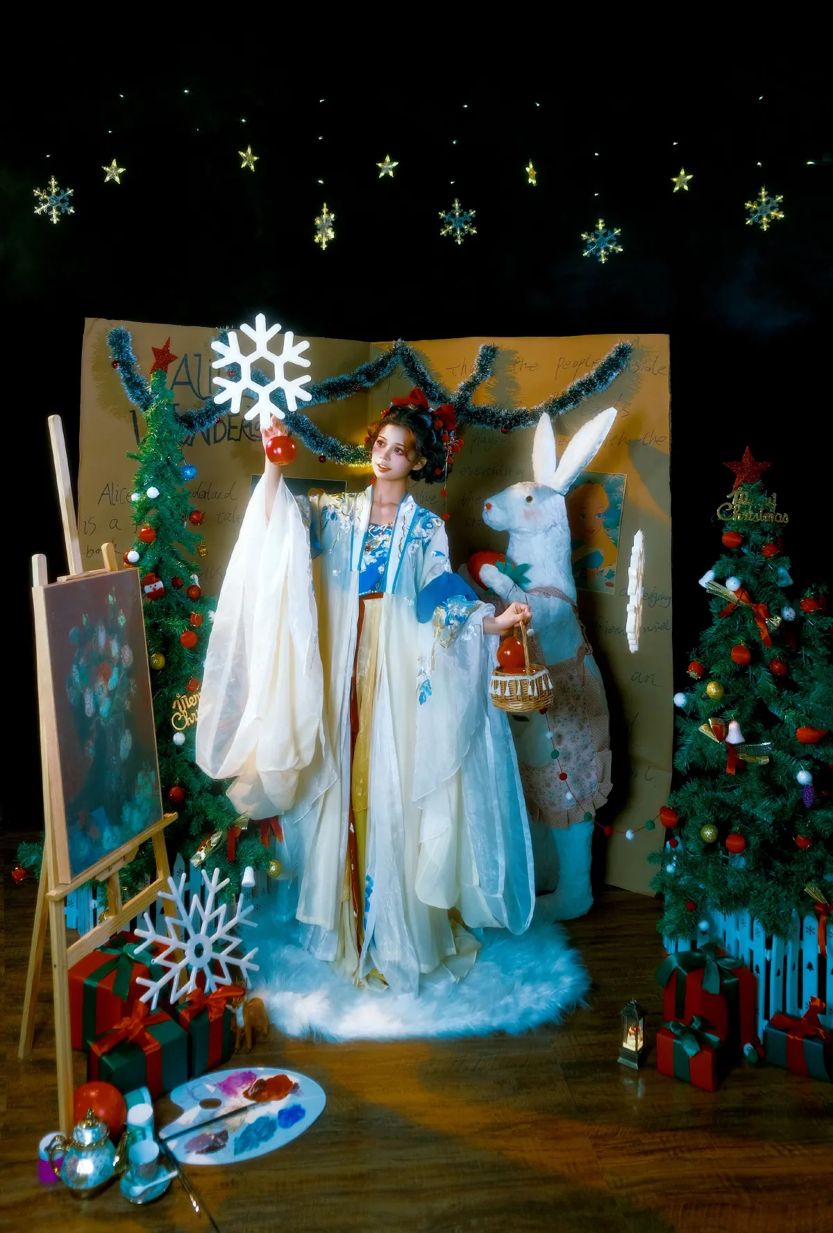 梁知晴_蘑菇《白雪公主的圣诞节》美图作品图片2