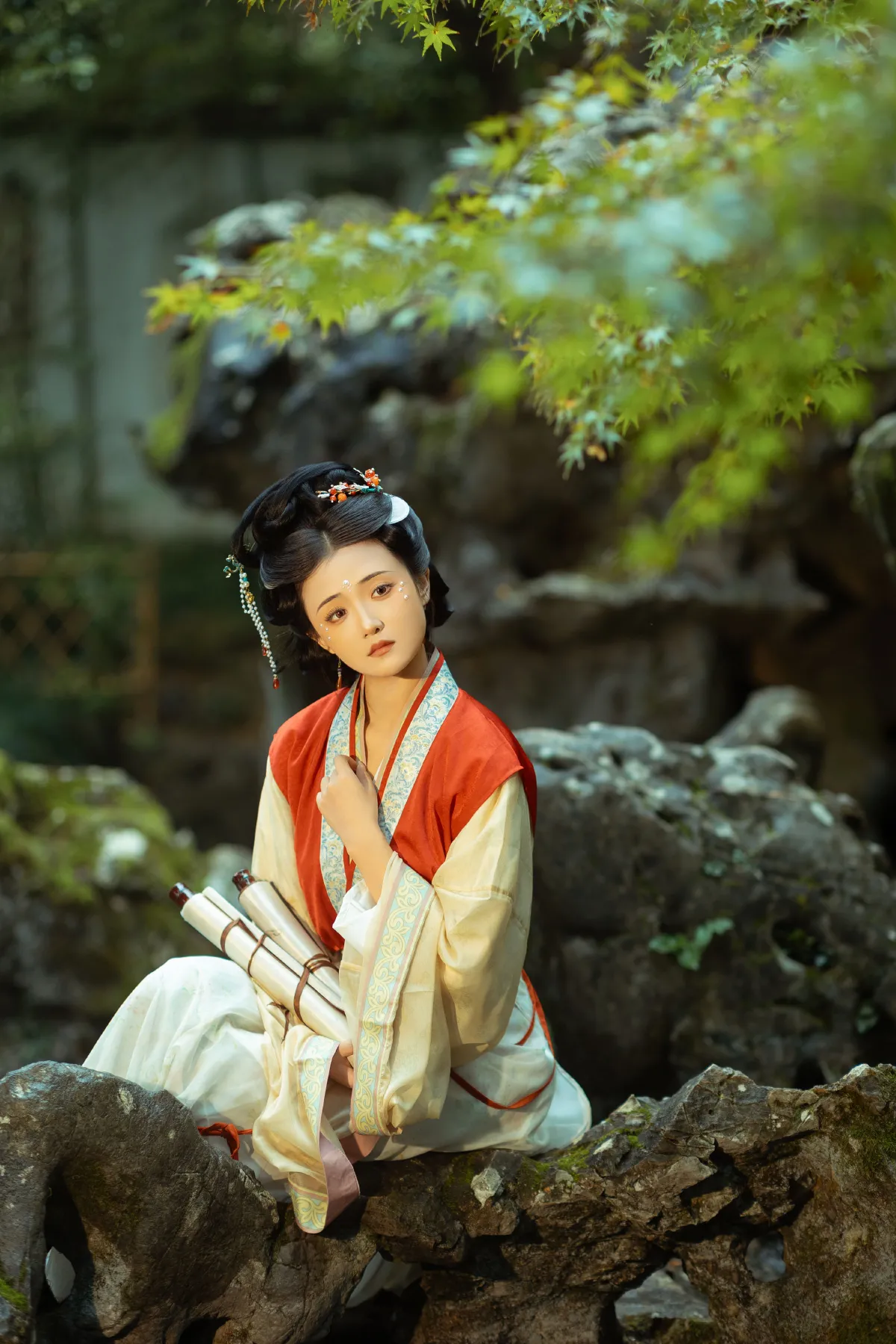 若寒Rock_雪樱《晚来秋雨》美图作品图片5