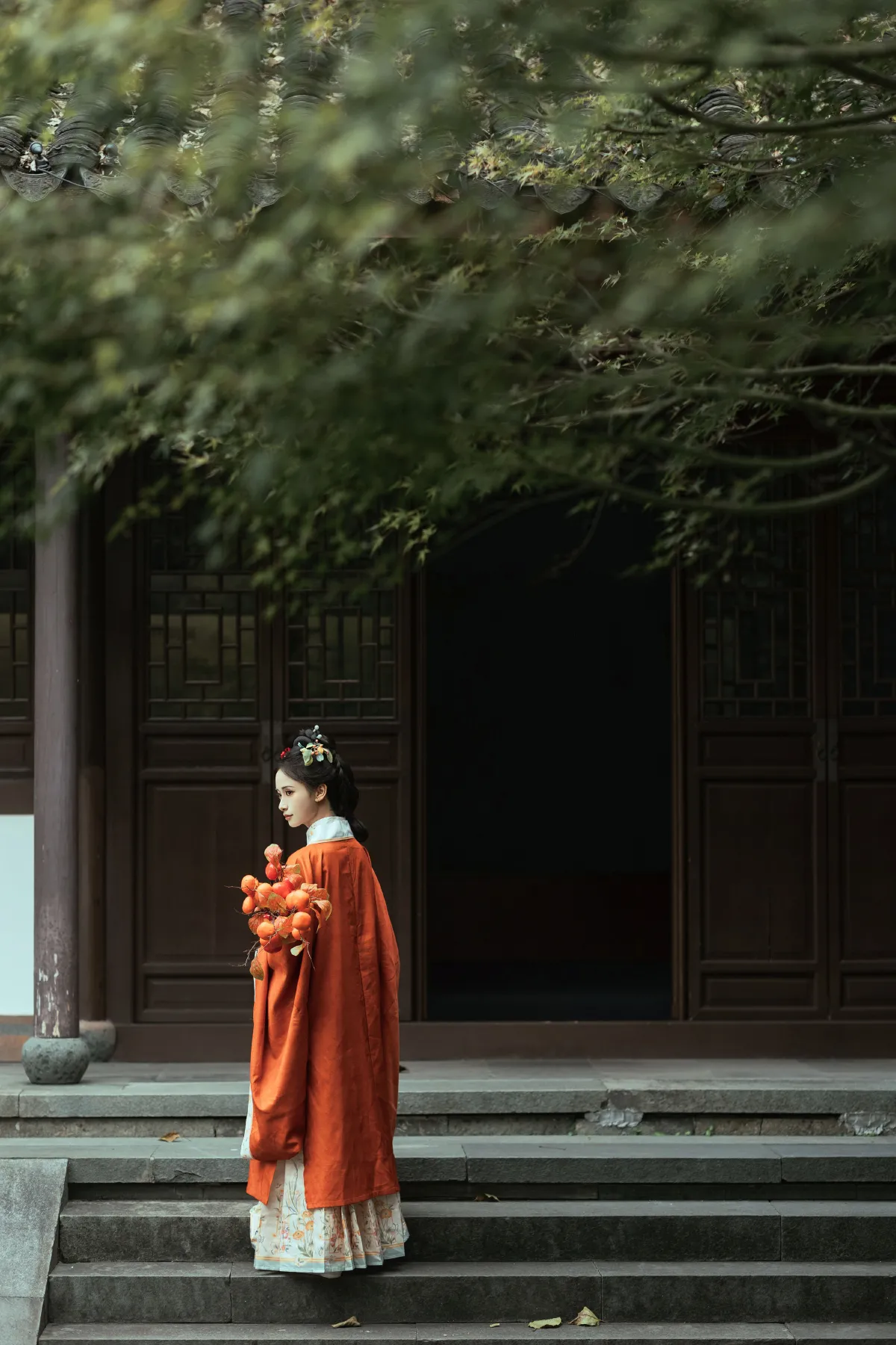 若寒Rock_眸小妖《秋游故寺》美图作品图片4