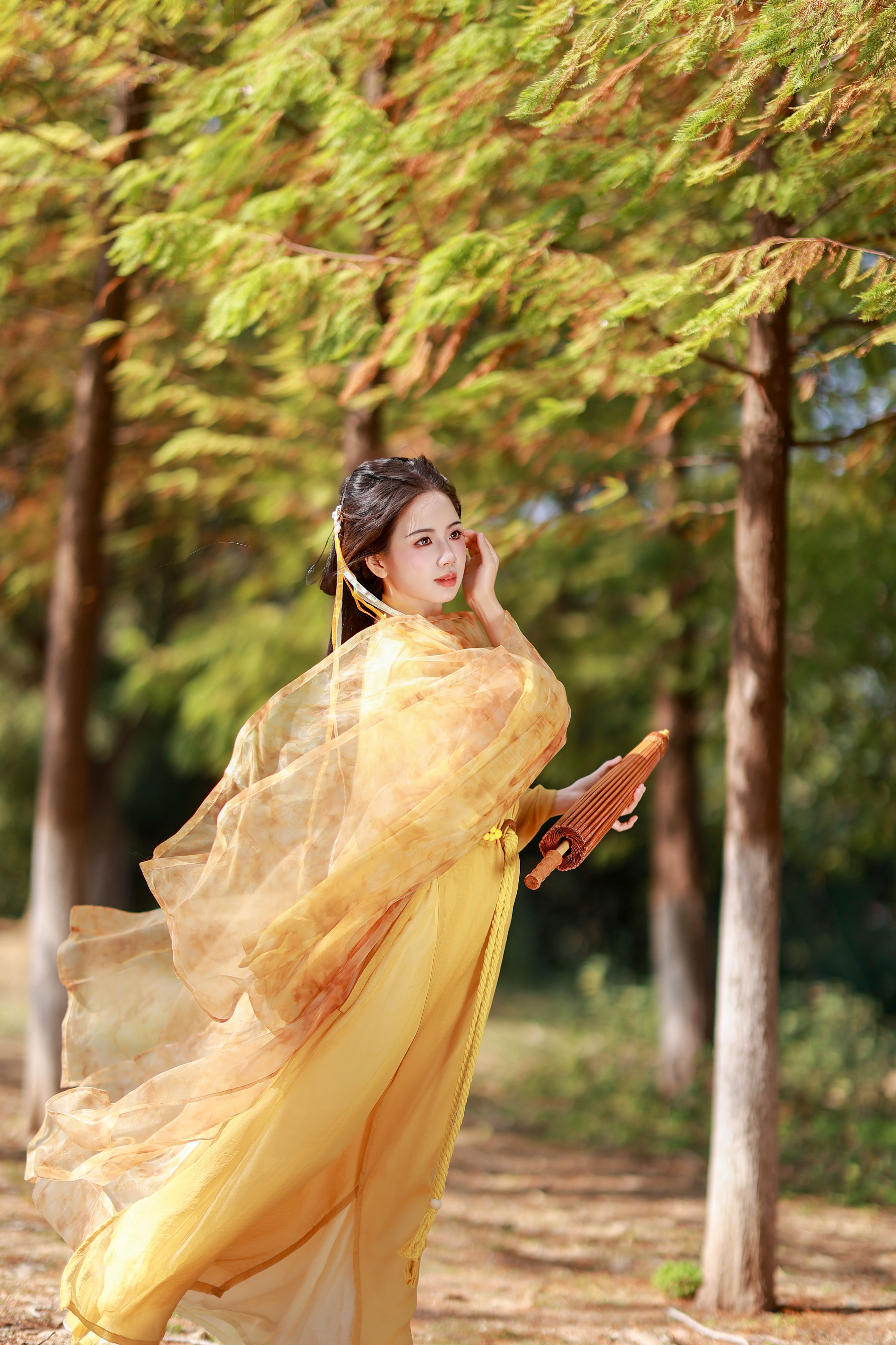 荷叶叶_小杜同学《黄衫女子》美图作品图片2