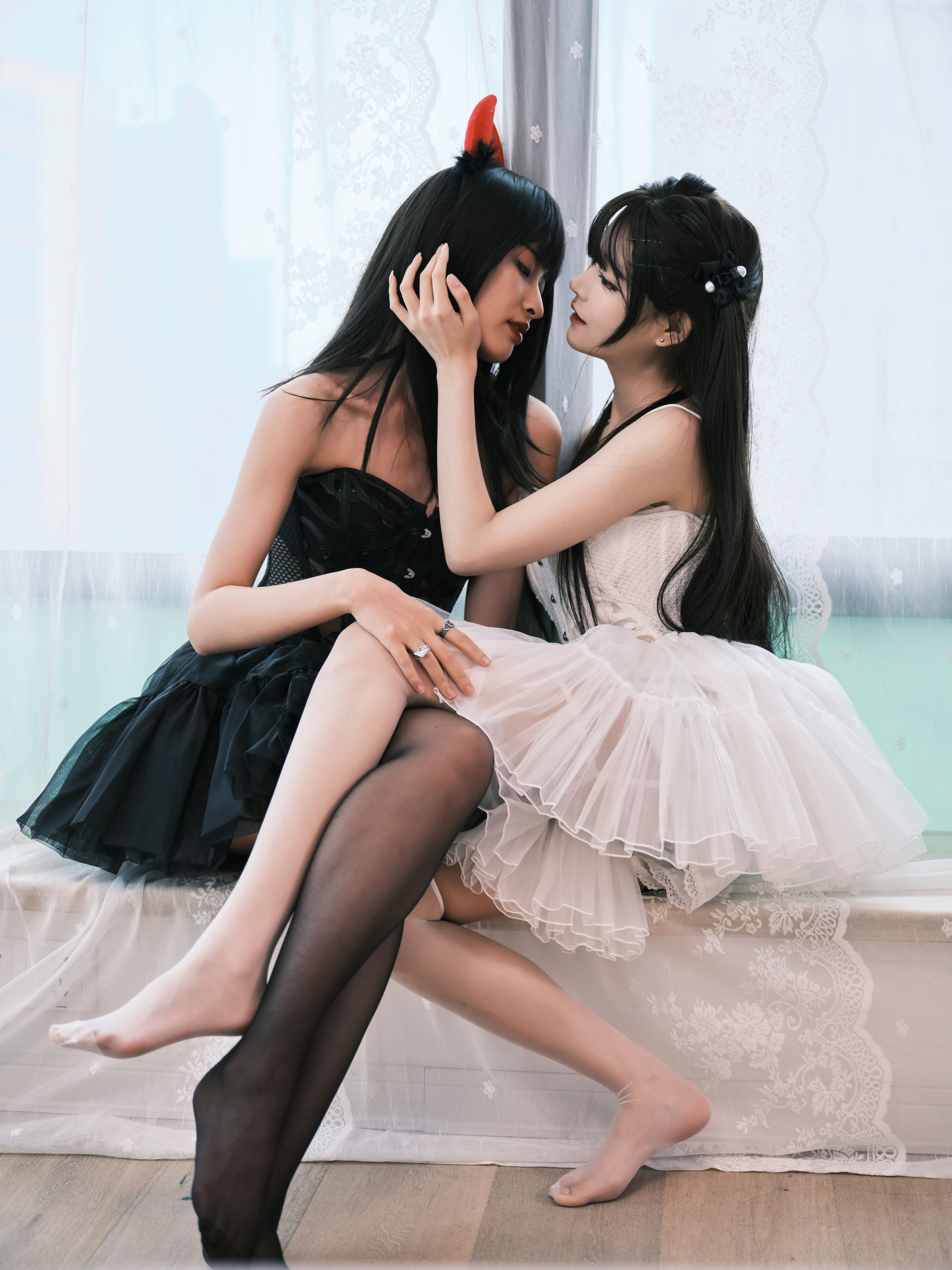Andy 吉法喵师_孟程程_晓生《黑天使与白天使》美图作品图片1