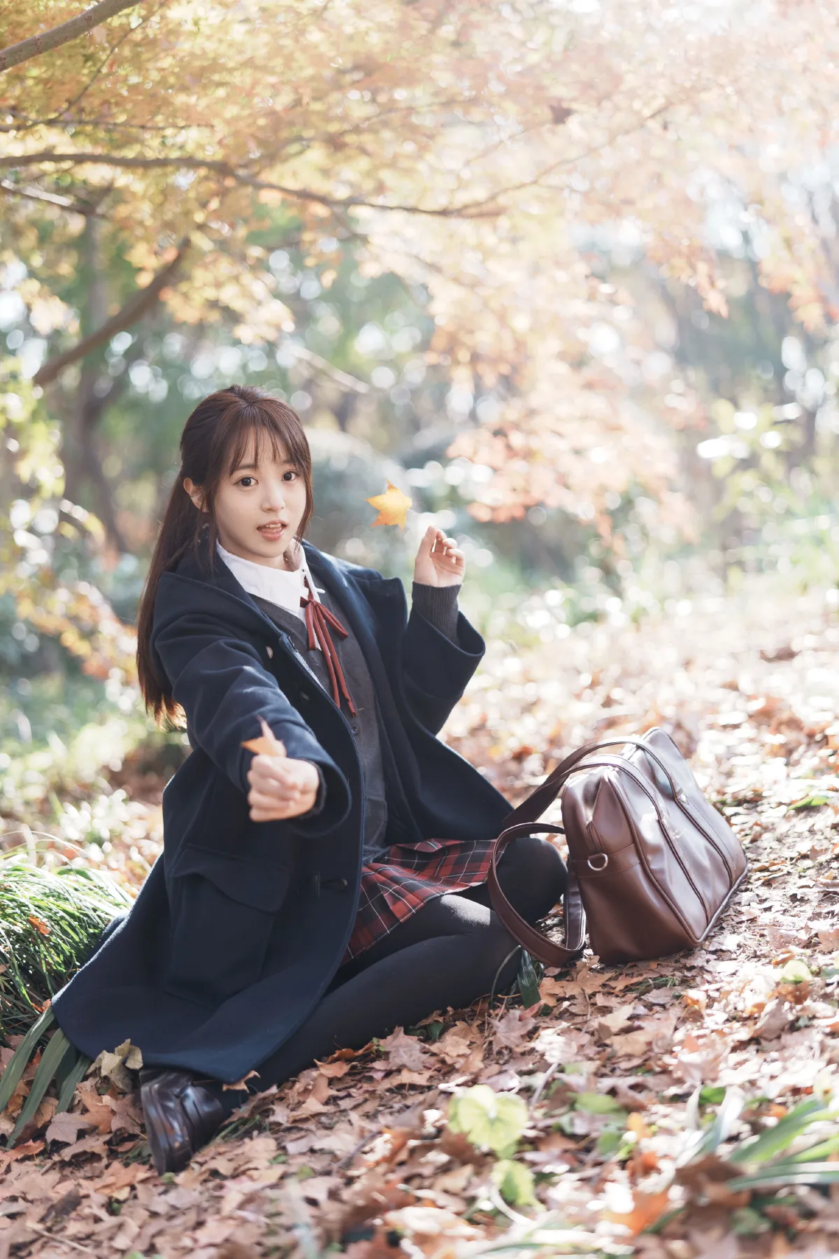 枫叶jk少女