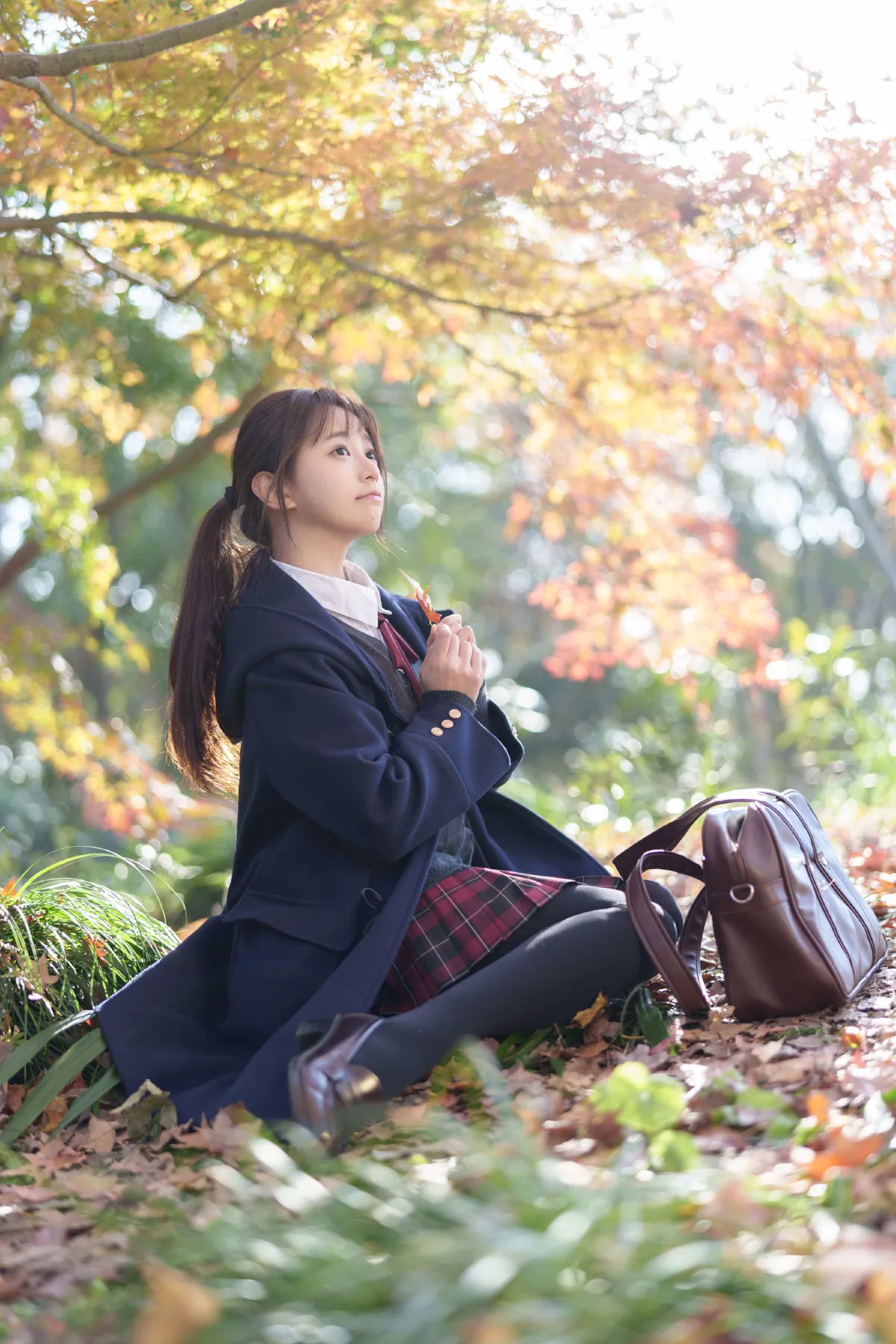 枫叶jk少女