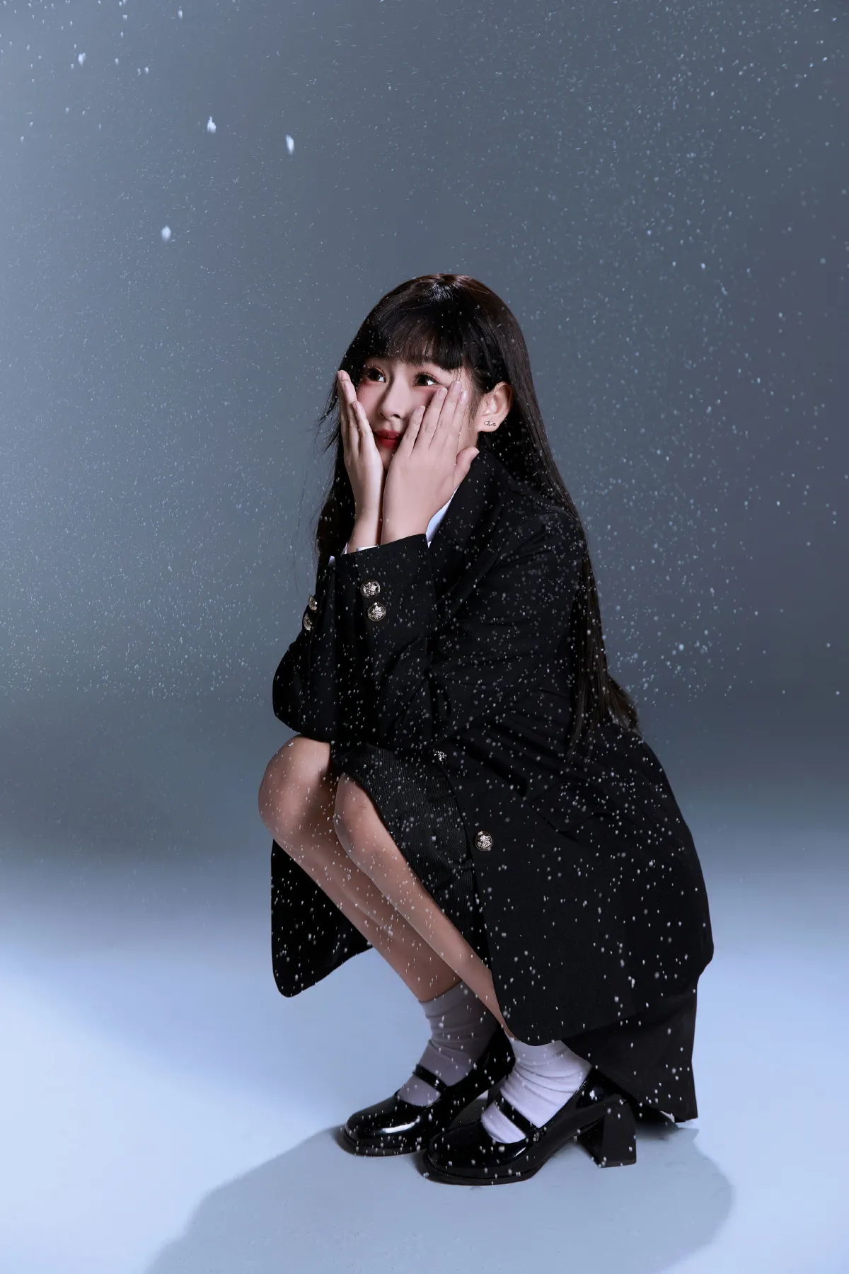 韩系雪景jk写真