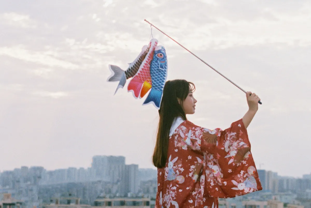 天台日系少女