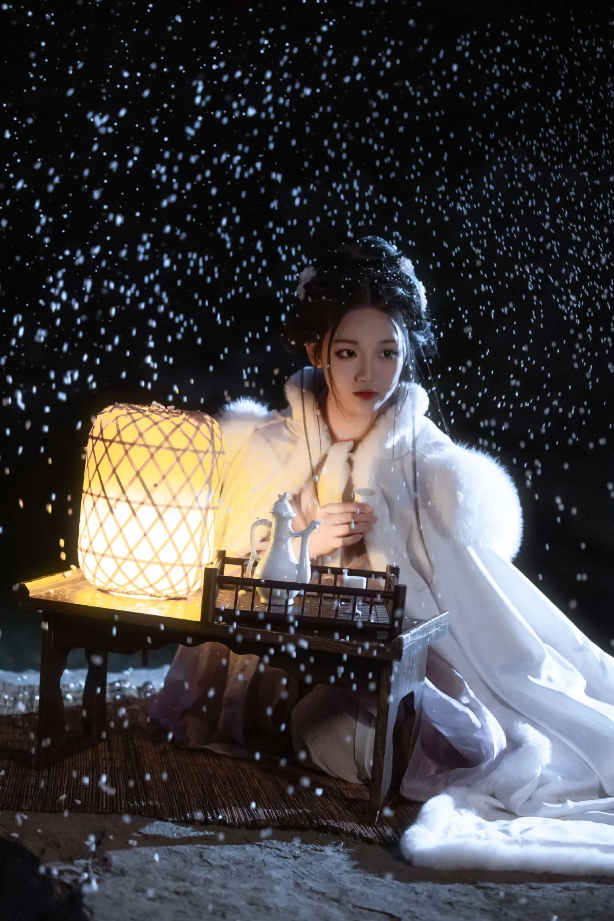 沉诗思_晚江亭《风雪夜归人》美图作品图片3