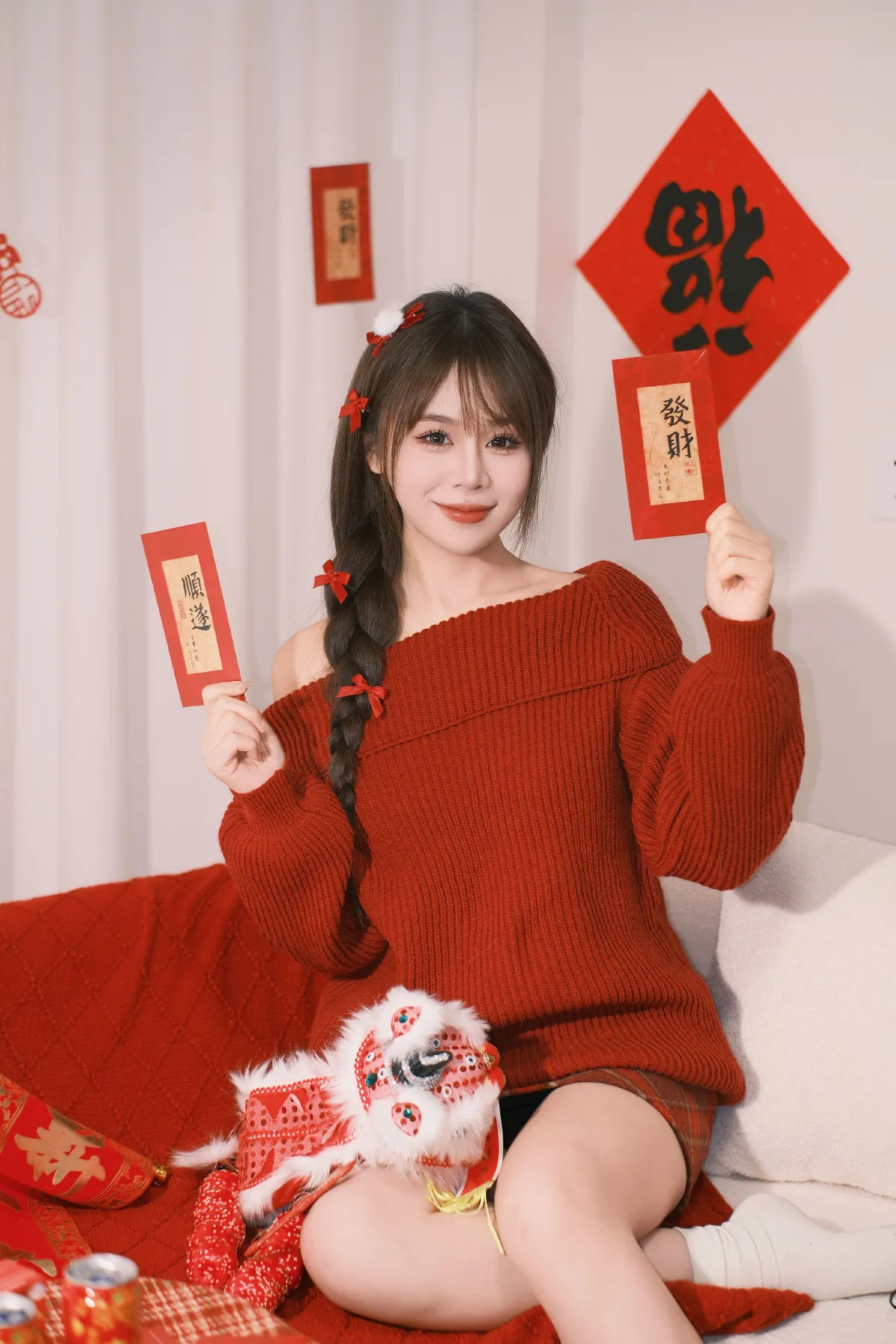 居家拍新年照2
