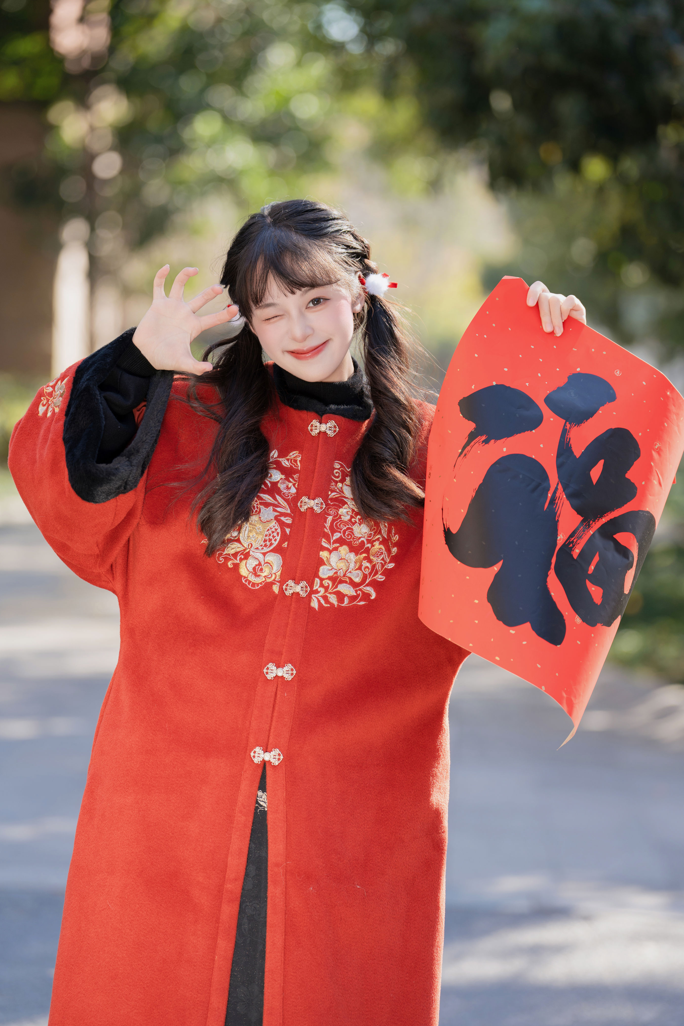 路边新年照