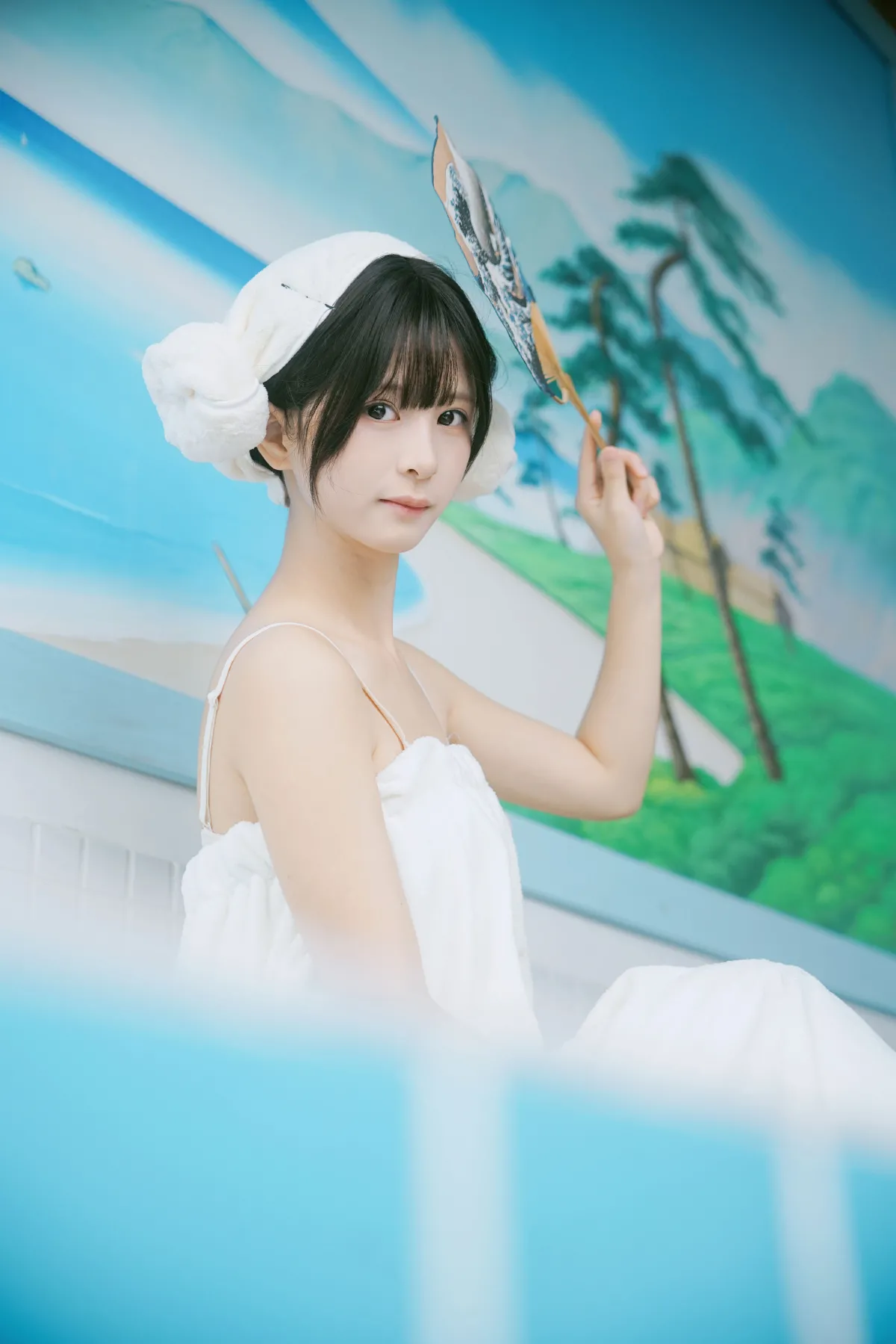 日系澡堂里的元气少女