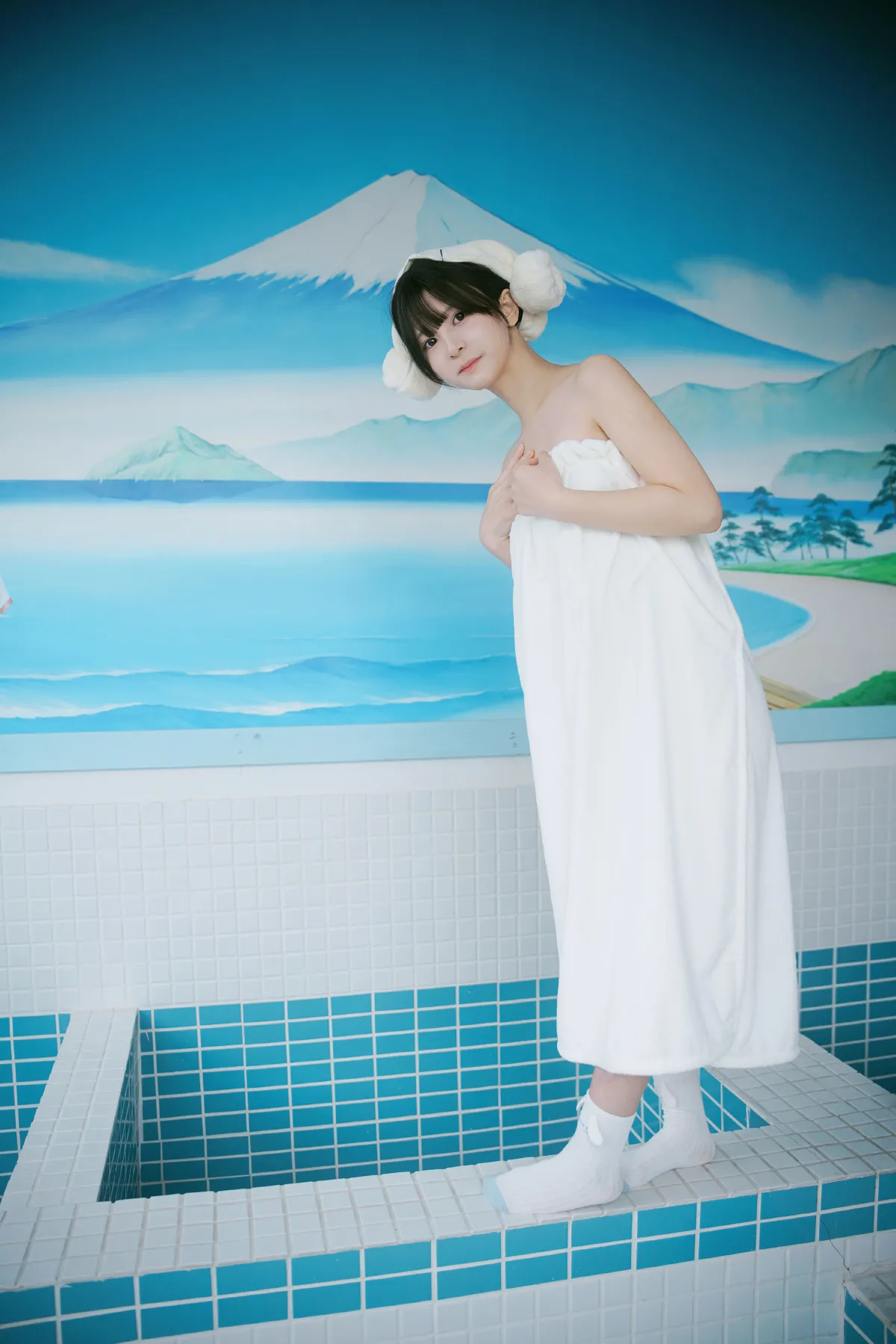 日系澡堂里的元气少女