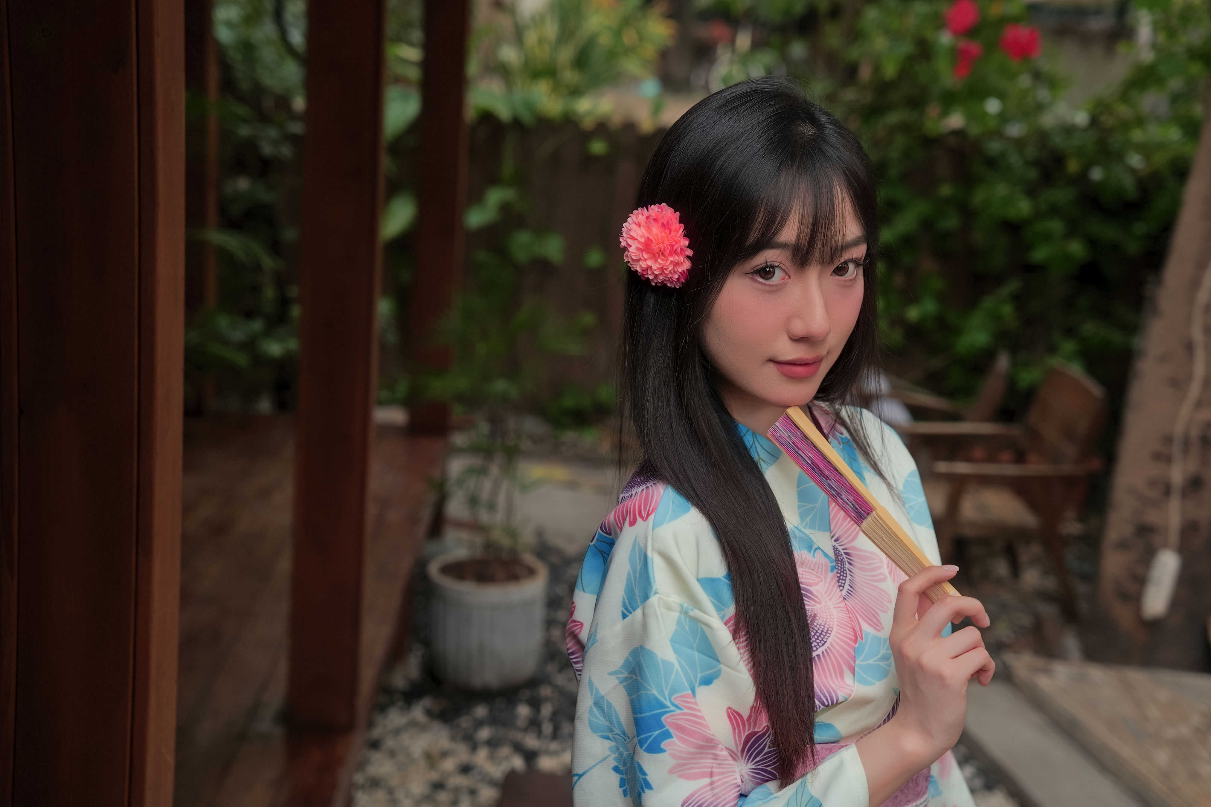 和服少女的日系松弛感瞬间