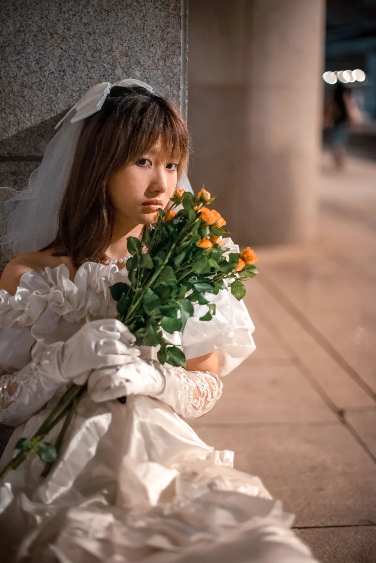 婚纱背后